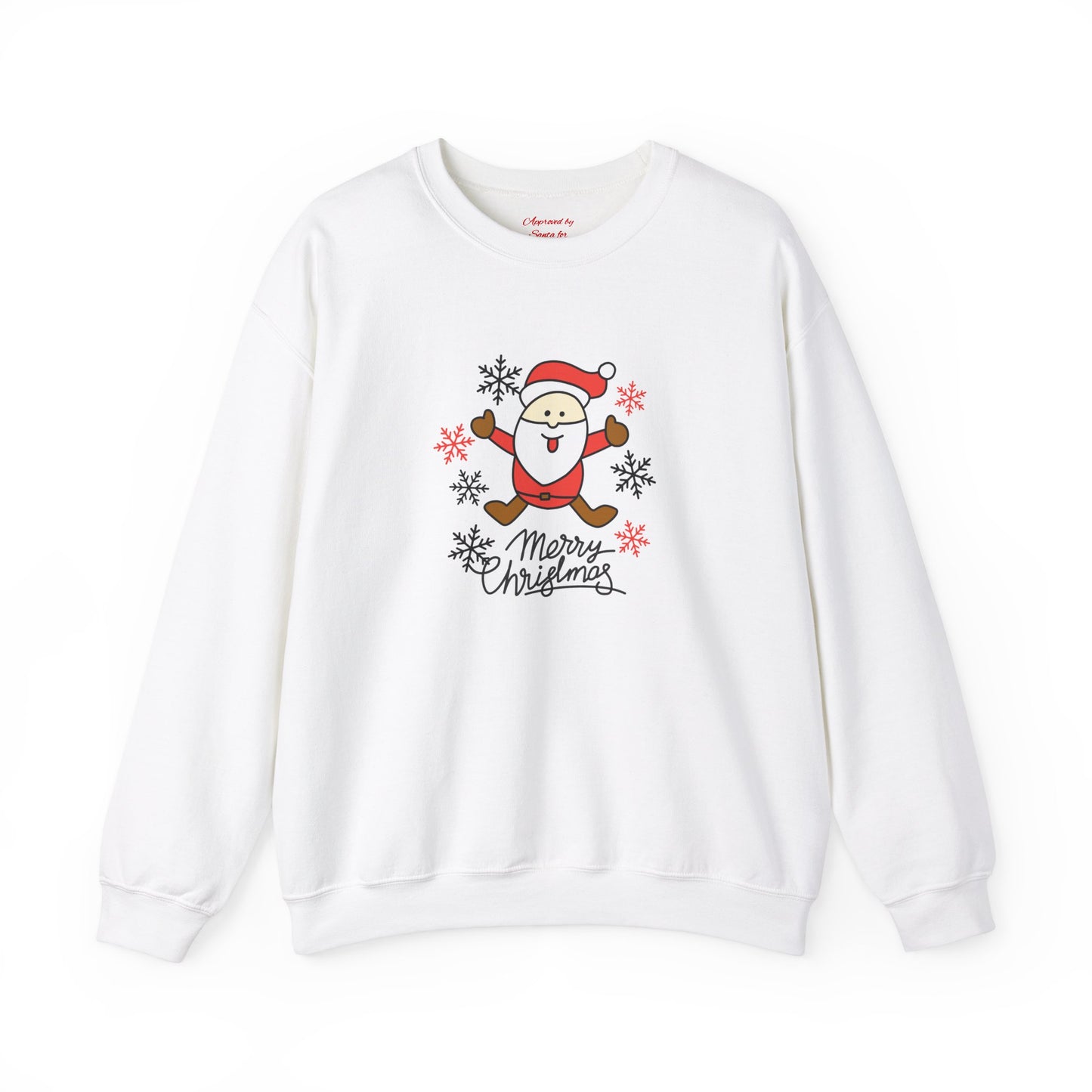 Unisex Heavy Blend Crewneck Sweatshirt Playful Santa Merry Christmas π
β¨
