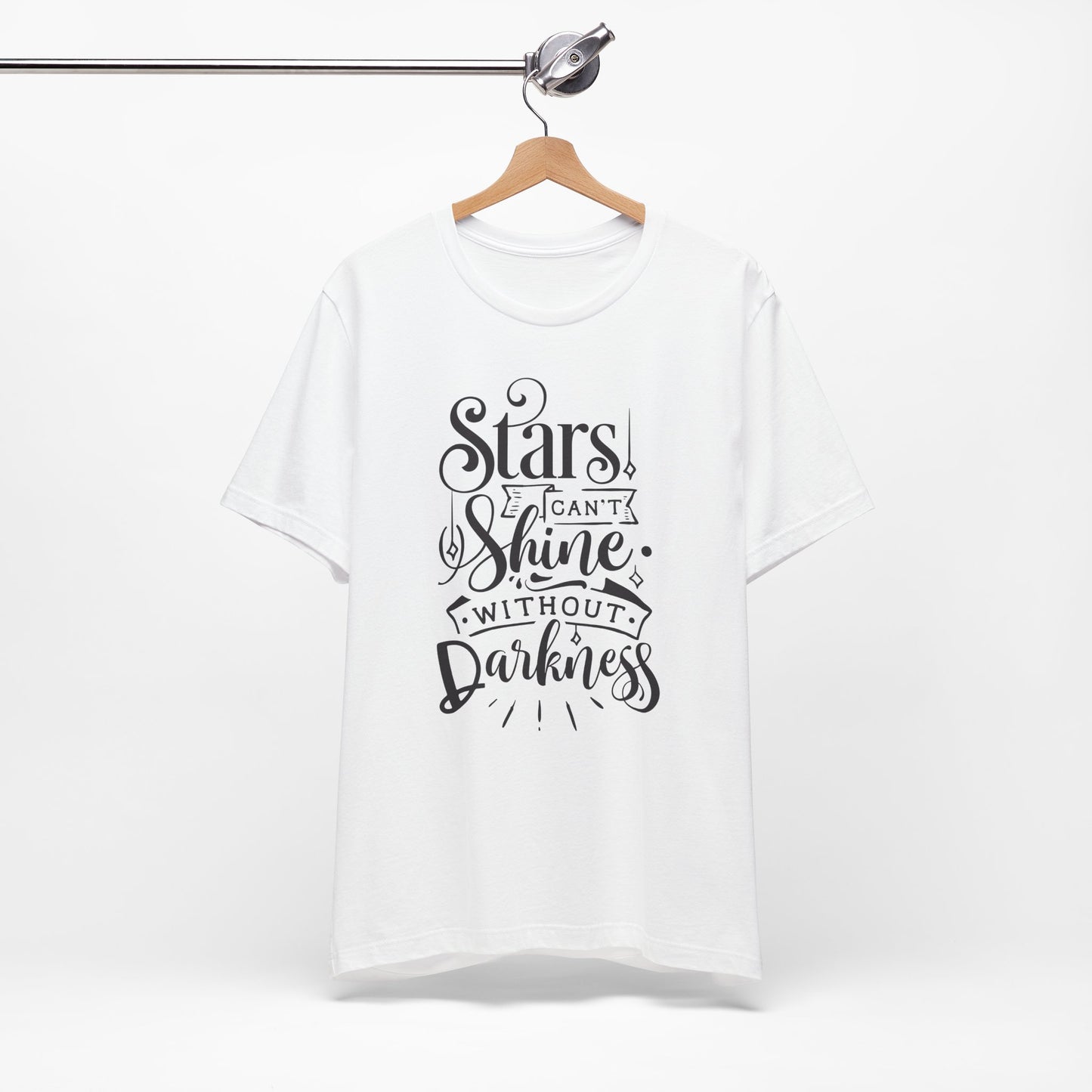 Stars Can't Shine Without Darkness Unisex Jersey Short Sleeve Tee