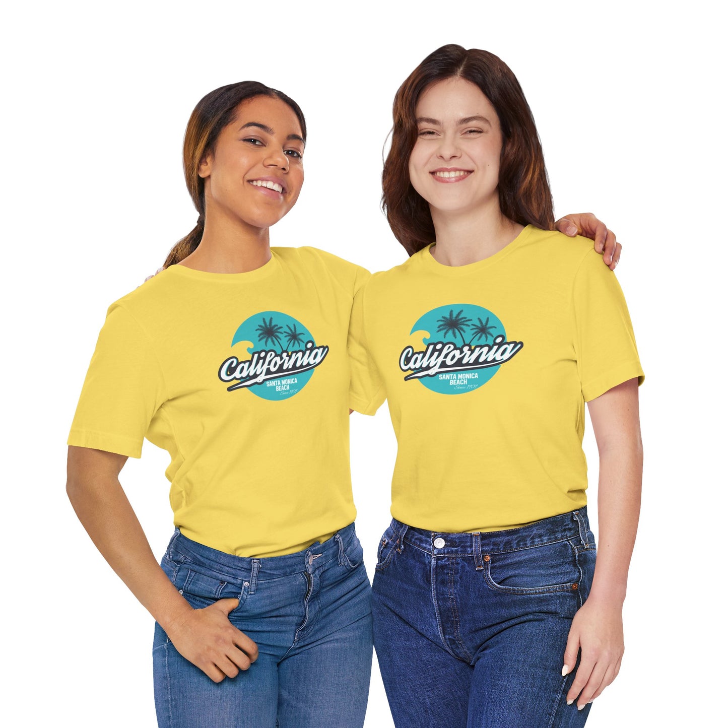 California Santa Monica Beach Unisex Jersey Short Sleeve Tee
