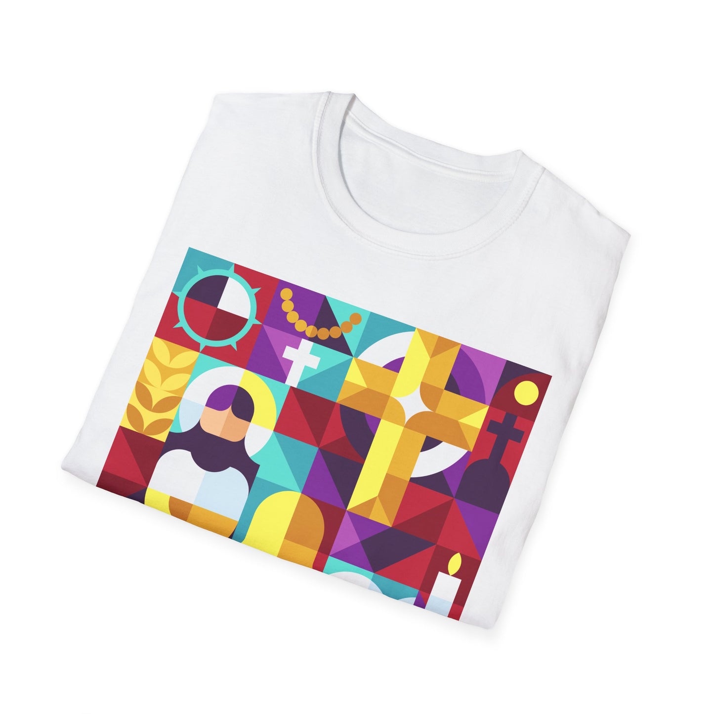 Jesus Montage Softstyle T-Shirt