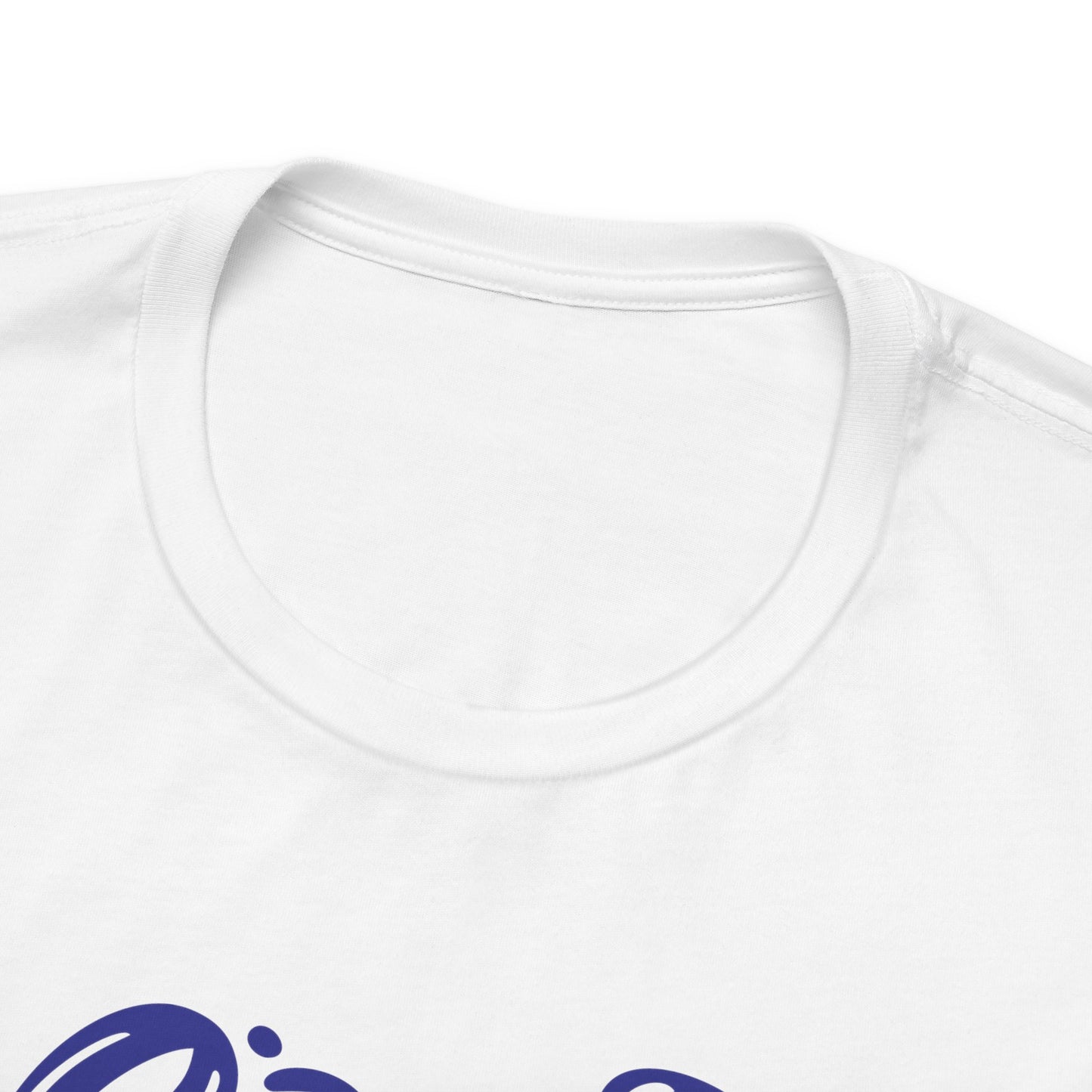 Christ is Risen Heart Shaped Navy Print Unisex Jersey Short Sleeve Tee
