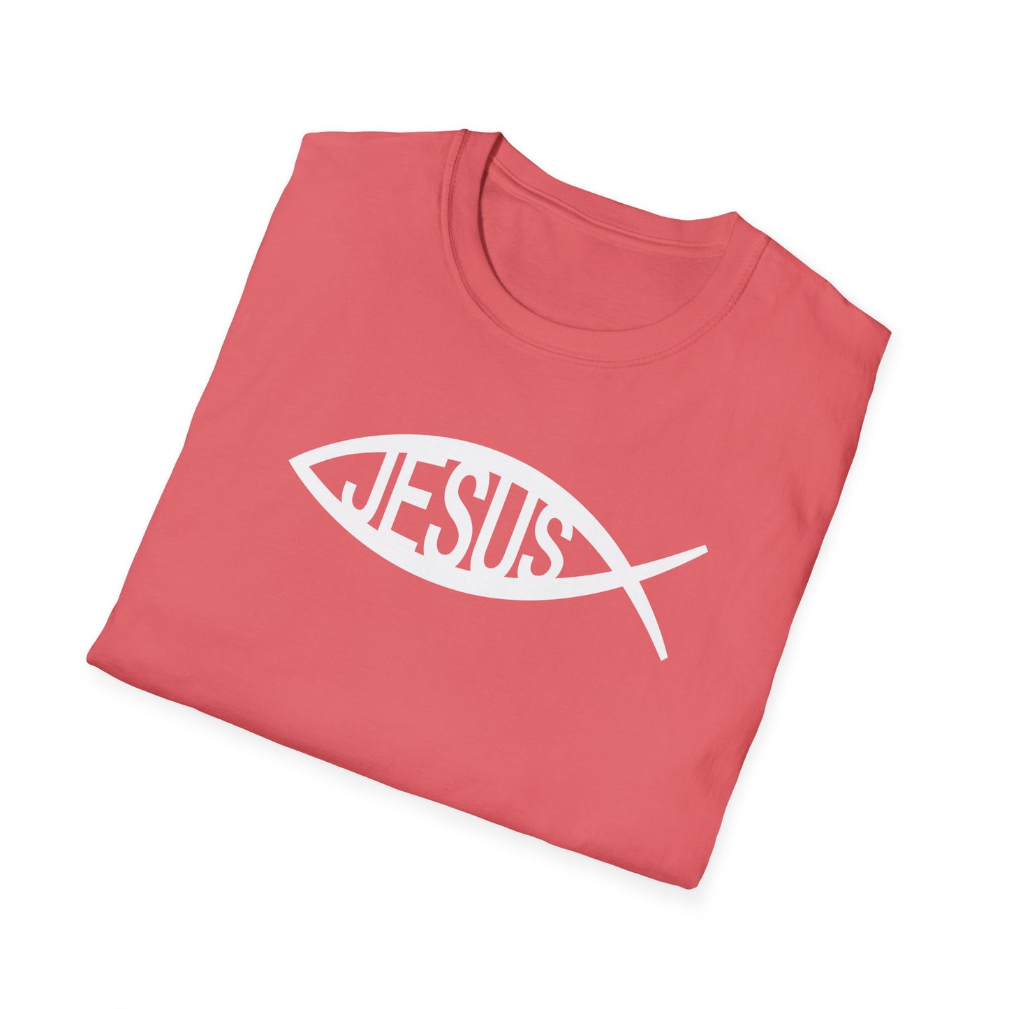 Jesus Fish Ichthys Softstyle T-Shirt