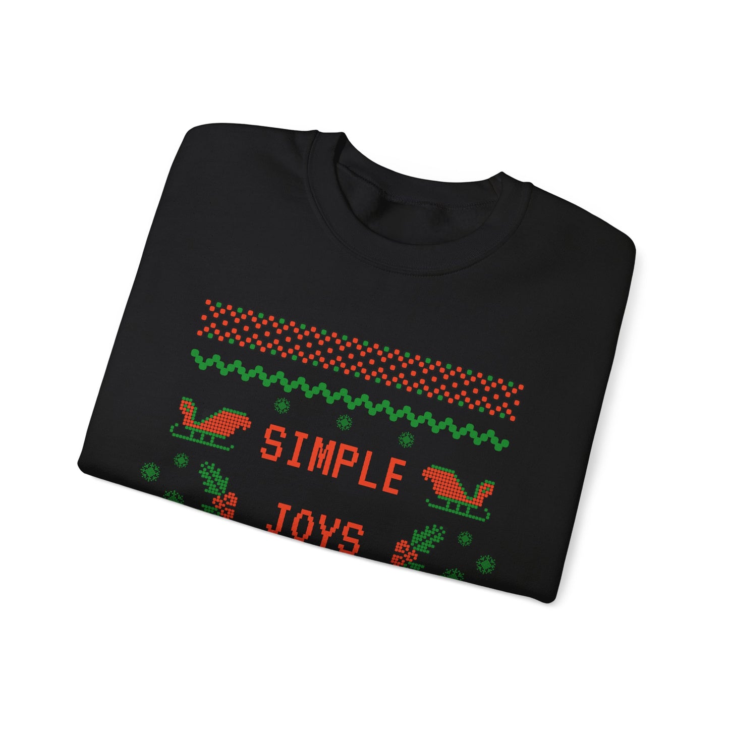 Unisex Heavy Blend Crewneck Sweatshirt Simple Joys Christmas Cheer πβ€οΈβ¨