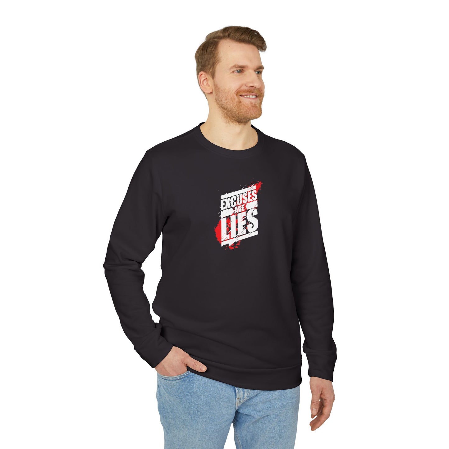 Excuses Are Lies Adidas Unisex Cozy Fleece Sweatshirt