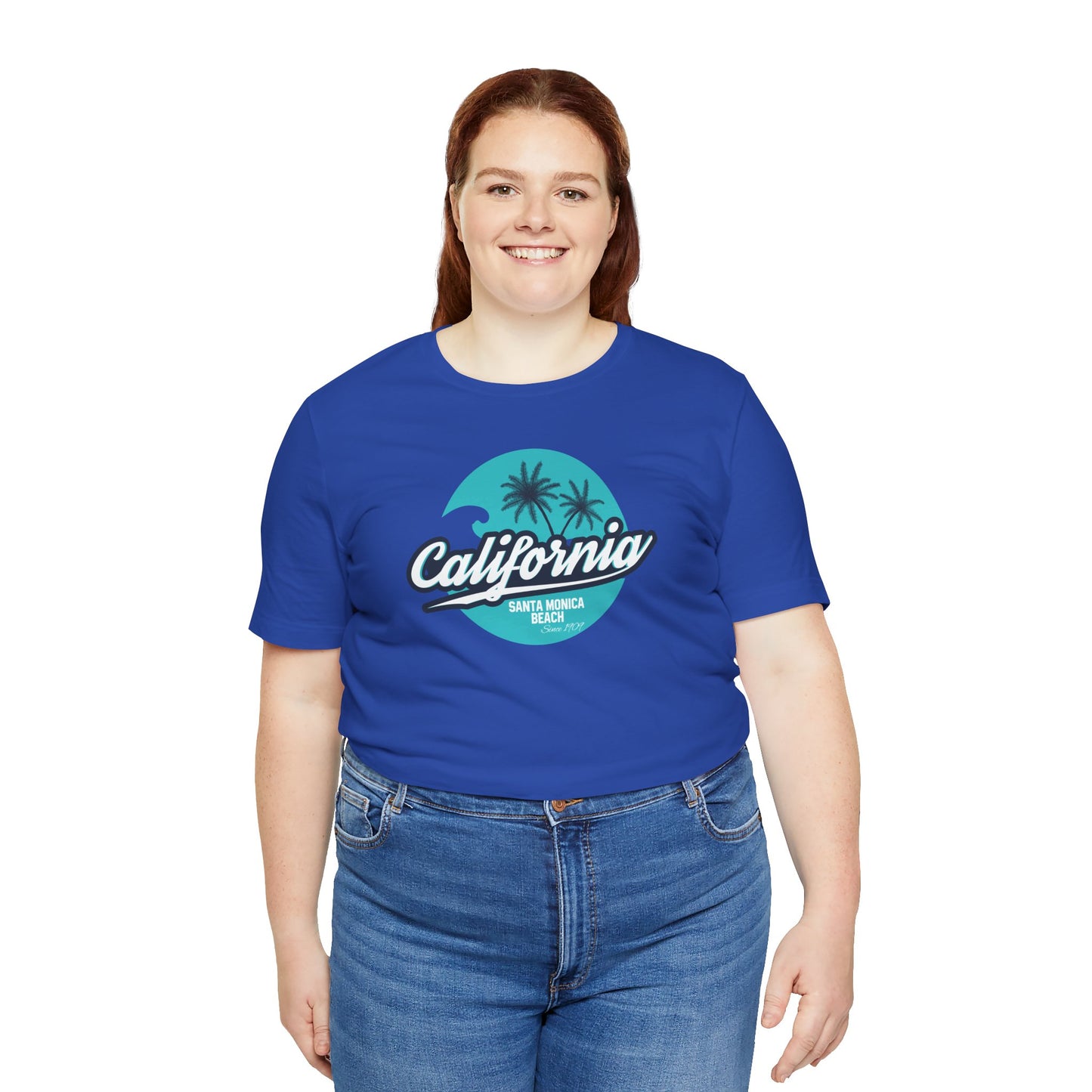 California Santa Monica Beach Unisex Jersey Short Sleeve Tee