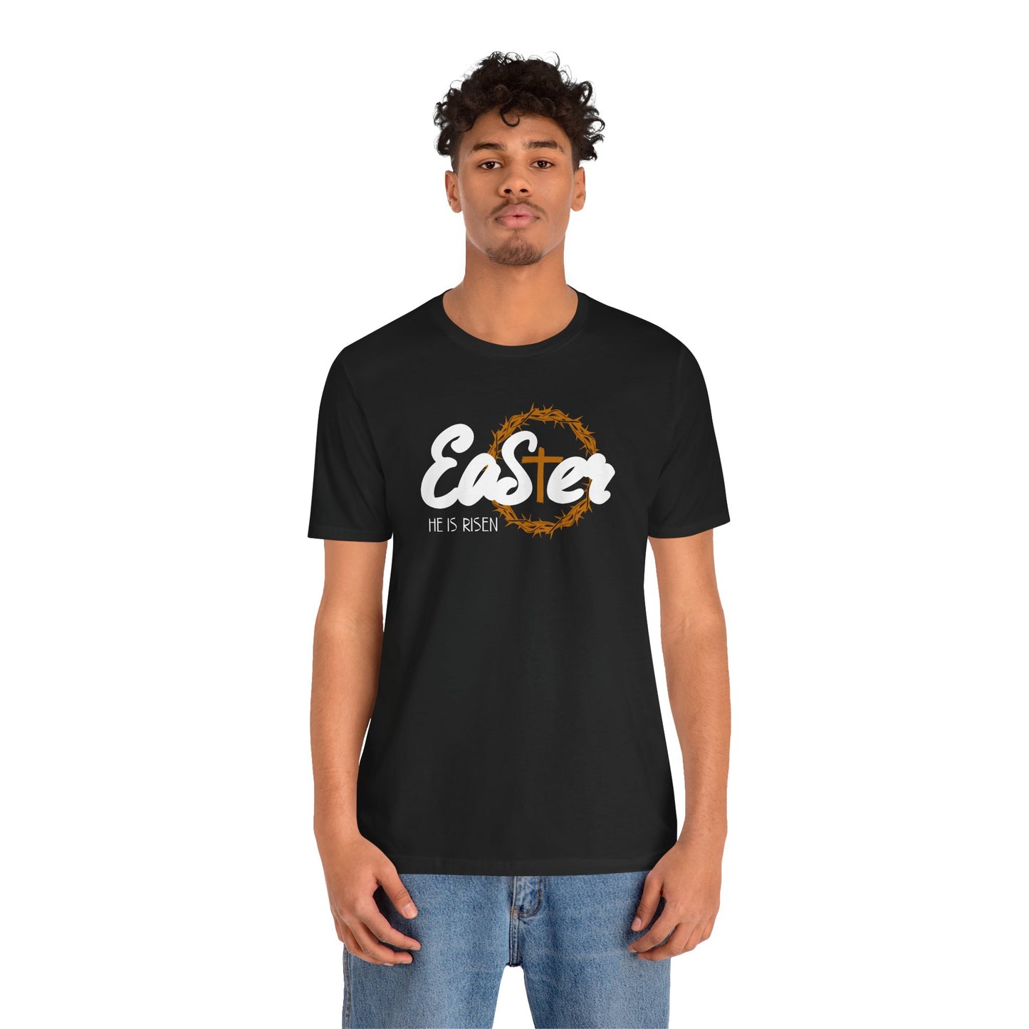 Easter He Is Risen Unisex Jersey Short Sleeve Tee