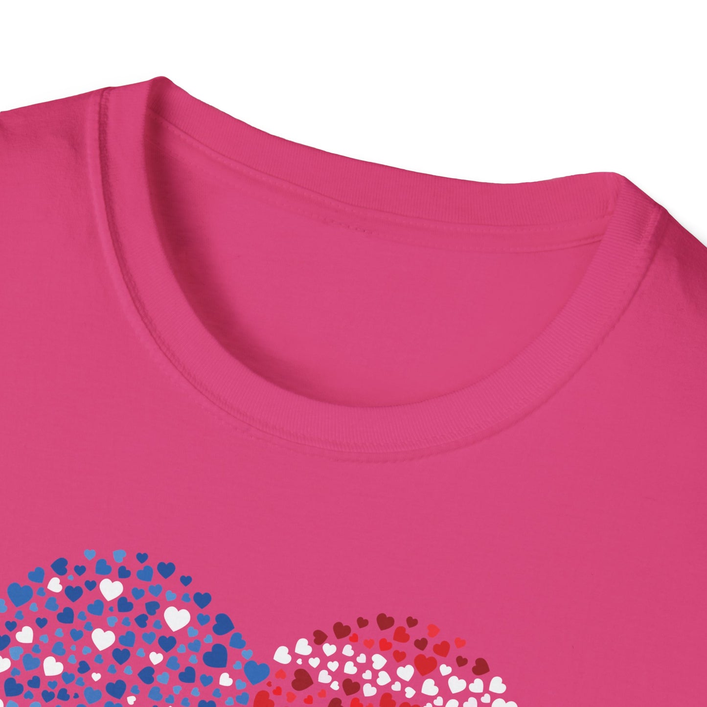 Patriotic Heartbeat Unisex Softstyle T-Shirt