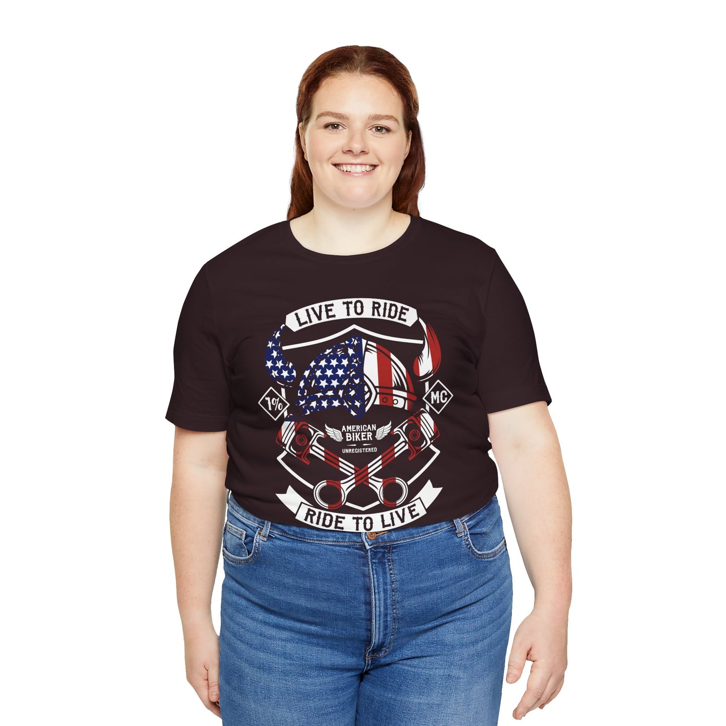 Live To Ride Ride To Live 1% MC Unisex Jersey Short Sleeve Tee