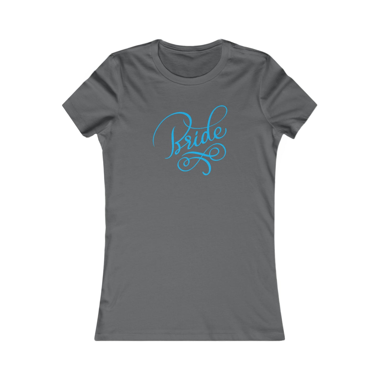 Women's Favorite Tee Bride Vibes Blue Print