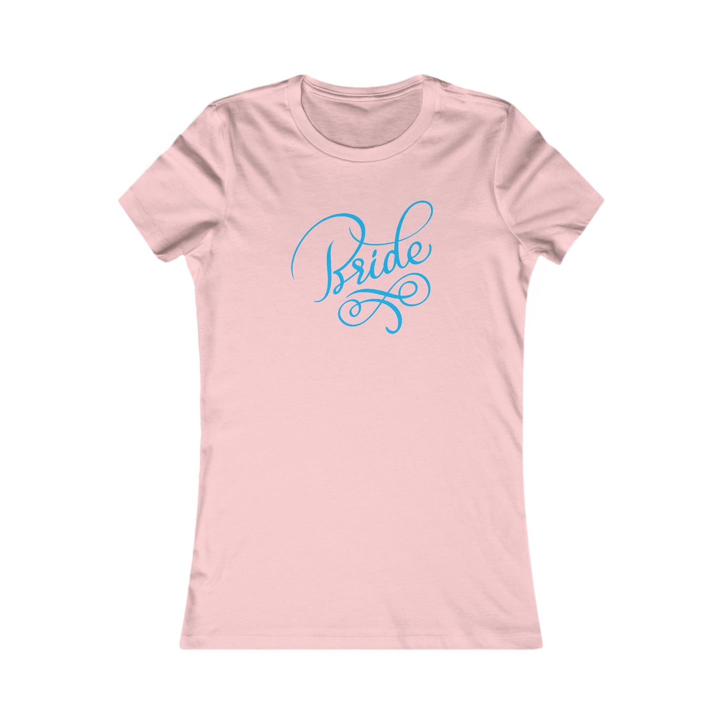 Women's Favorite Tee Bride Vibes Blue Print