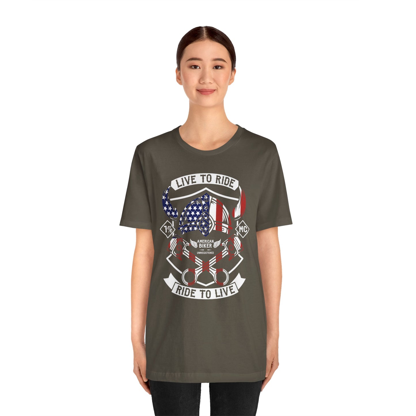 Live To Ride Ride To Live 1% MC Unisex Jersey Short Sleeve Tee