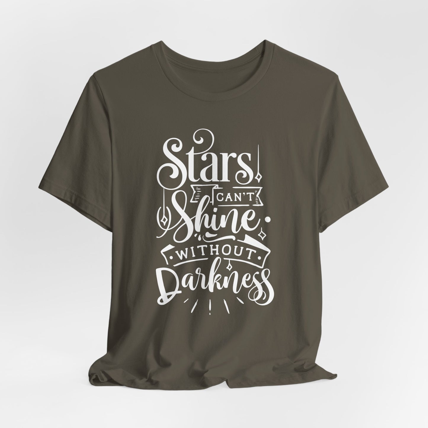 Stars Can't Shine Without Darkness Unisex Jersey Short Sleeve Tee