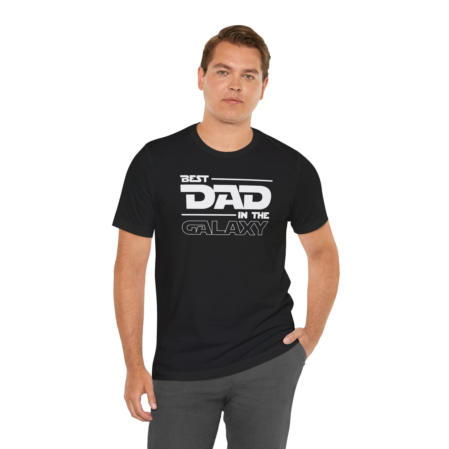 Best Dad In The Galaxy Men's Jersey Short Sleeve Tee