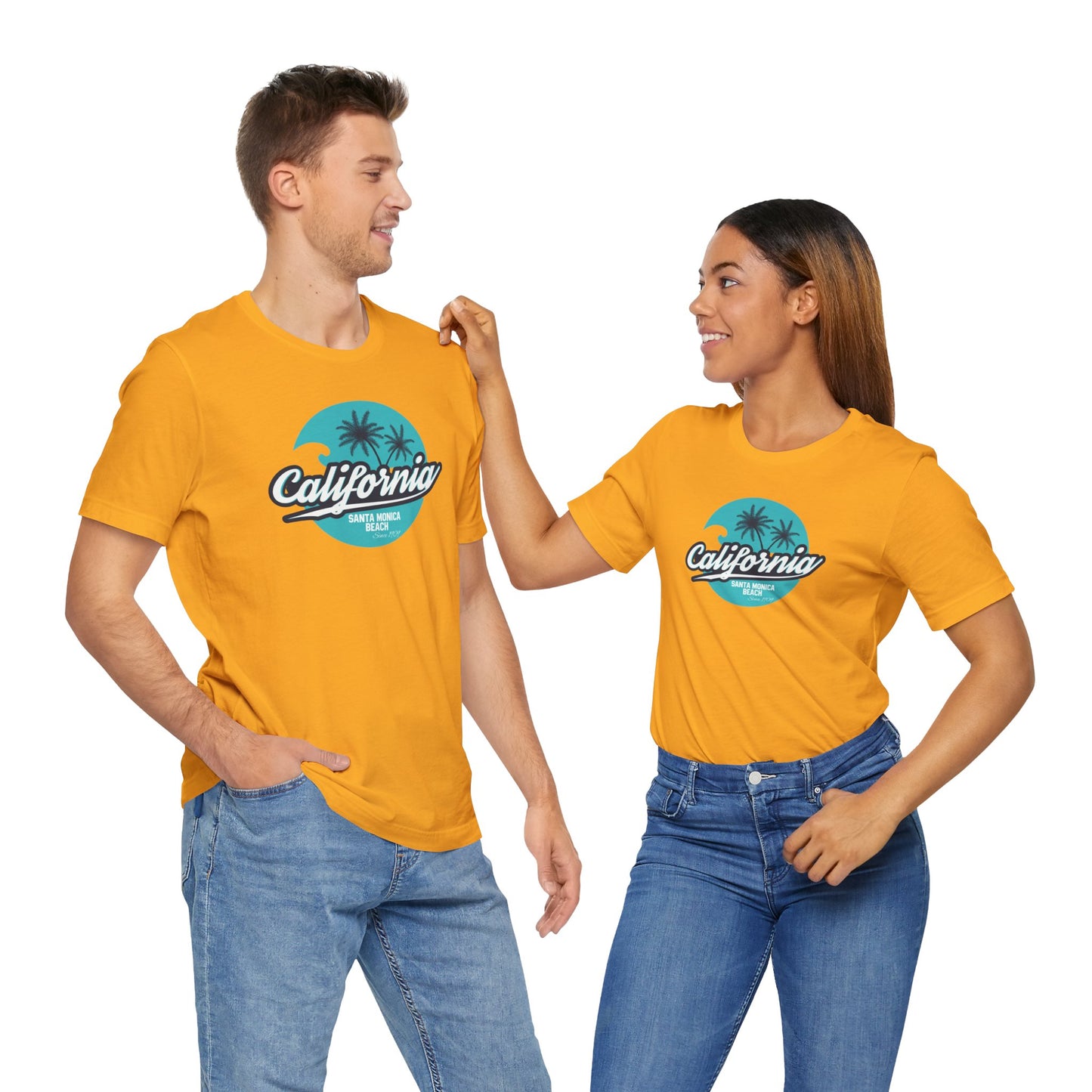 California Santa Monica Beach Unisex Jersey Short Sleeve Tee