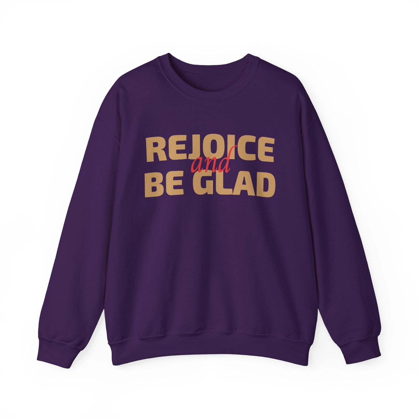 Unisex Heavy Blend Crewneck Sweatshirt Rejoice and Be Glad πβ¨