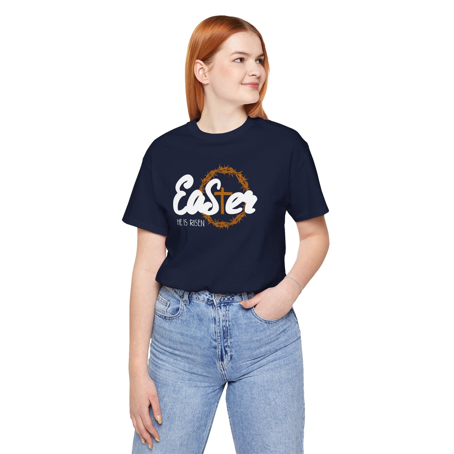 Easter He Is Risen Unisex Jersey Short Sleeve Tee