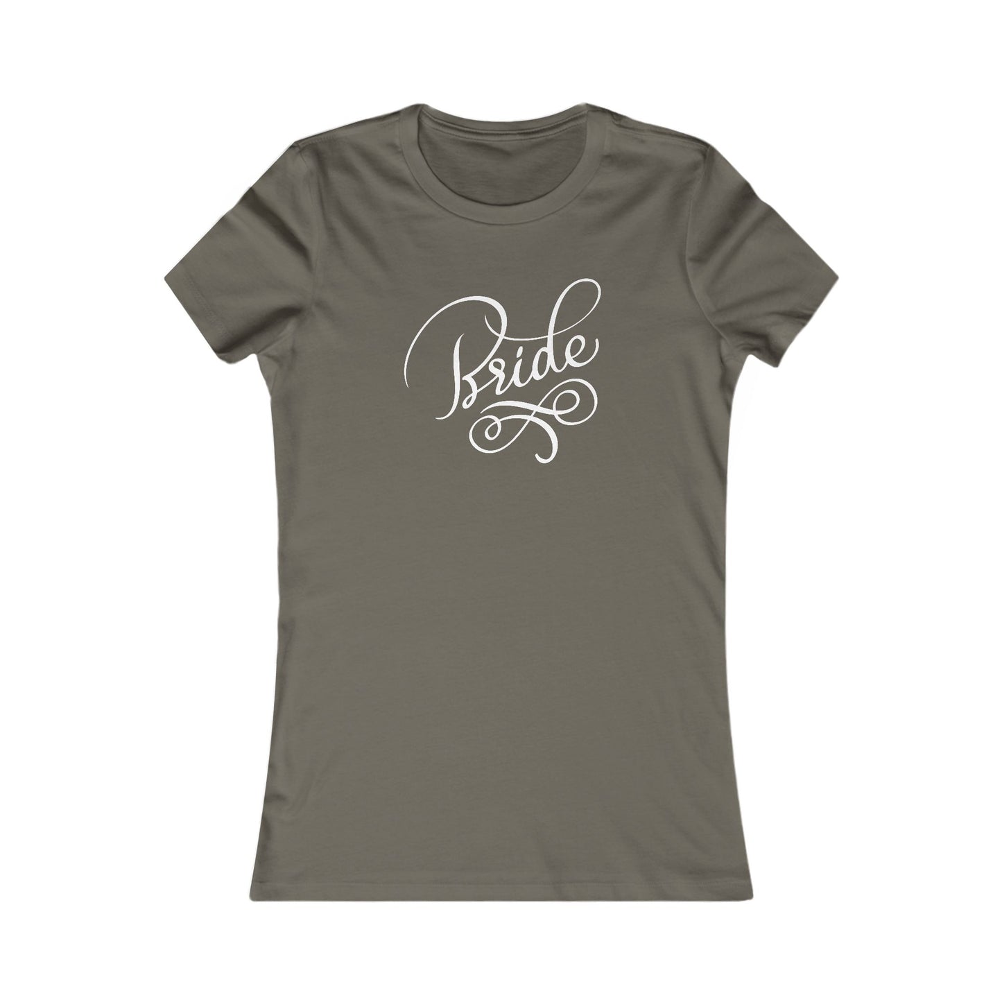 Women's Favorite Tee Bride Vibes White Print