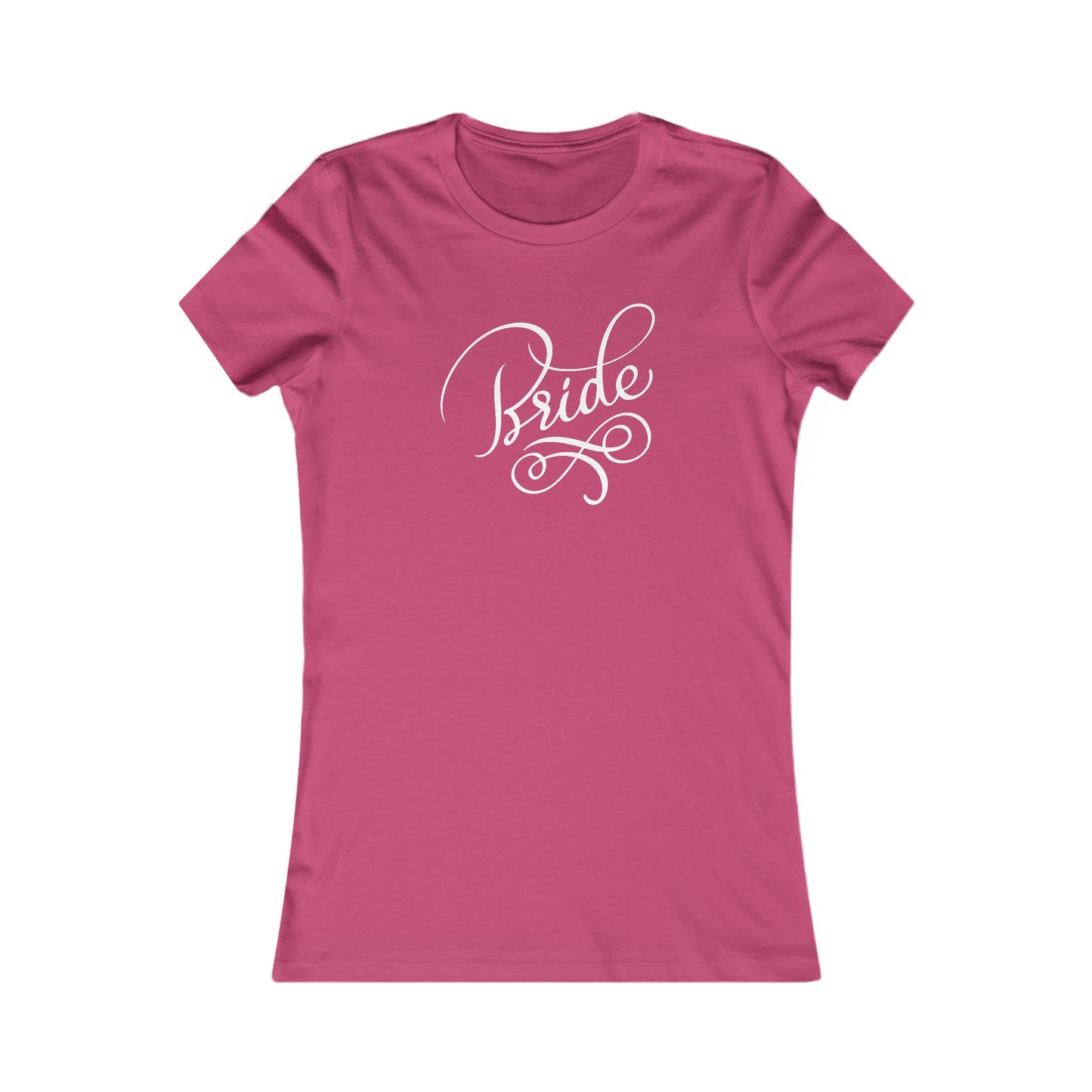 Women's Favorite Tee Bride Vibes White Print