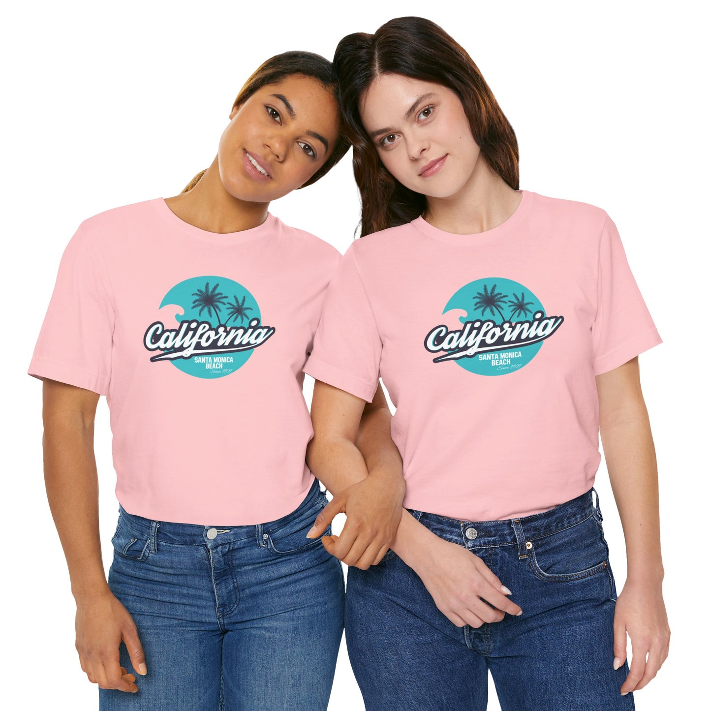 California Santa Monica Beach Unisex Jersey Short Sleeve Tee