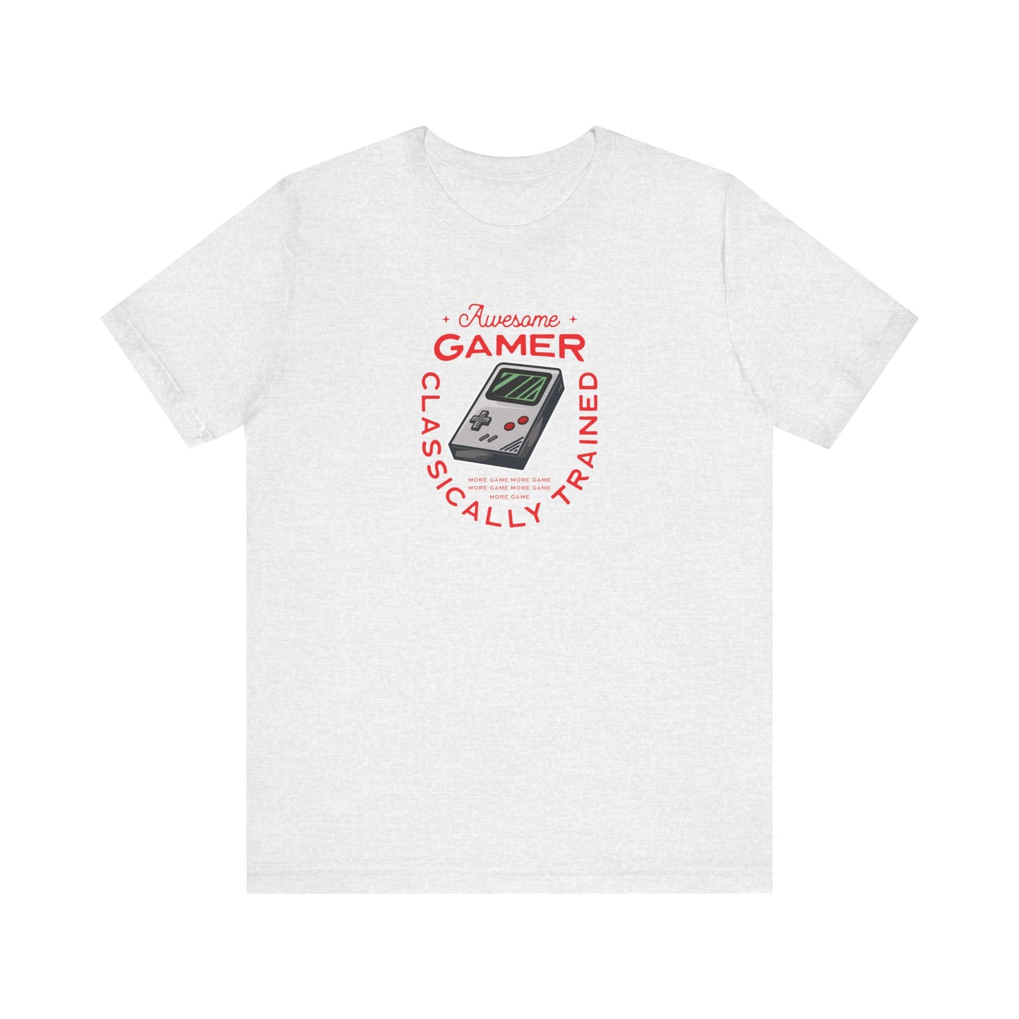 Unisex Jersey Short Sleeve Tee Awesome Gamer Classically Trained Red Print