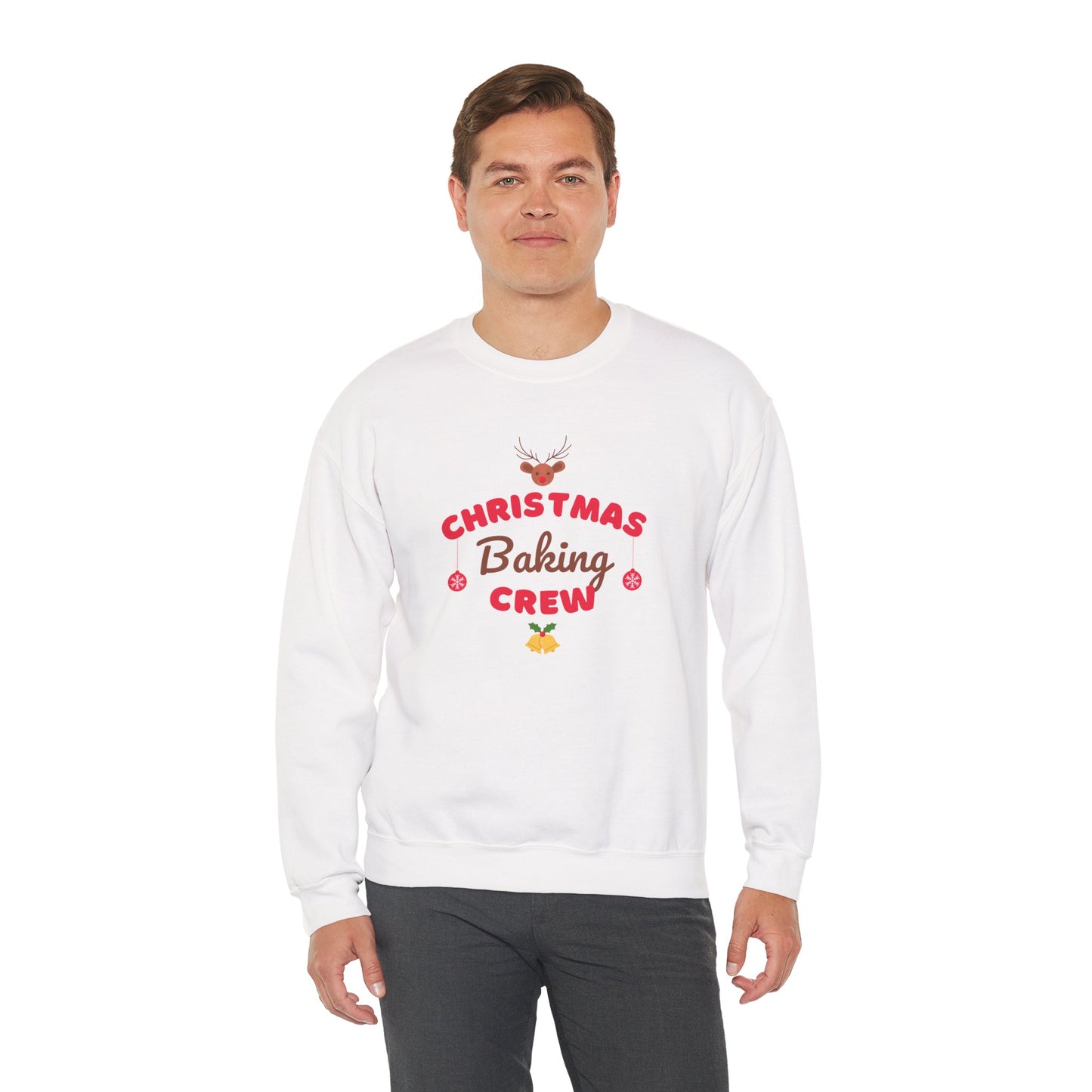 Christmas Baking Crew ππͺβ¨ Unisex Heavy Blend Crewneck Sweatshirt