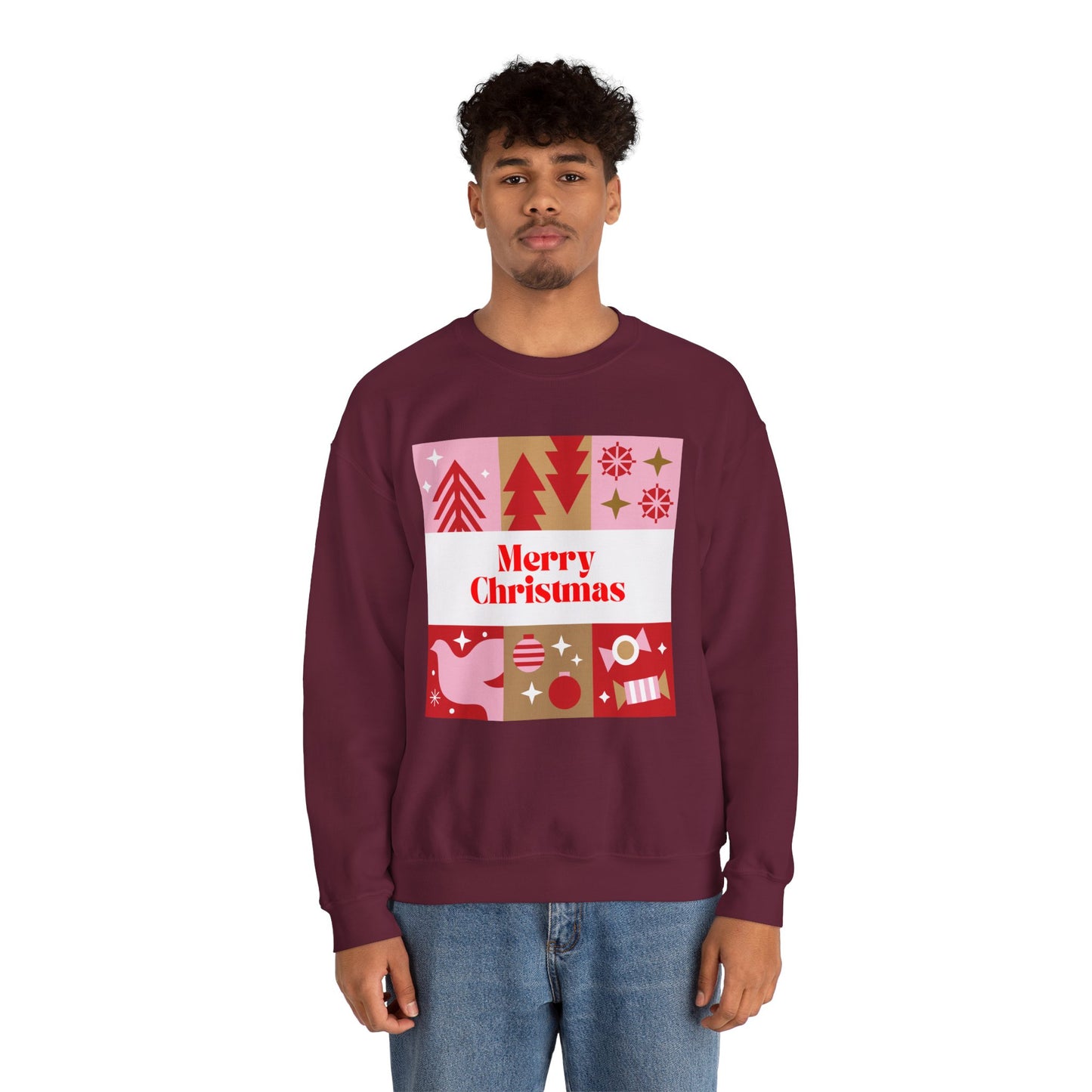 Christmas Montage ππβ¨ Unisex Heavy Blend Crewneck Sweatshirt