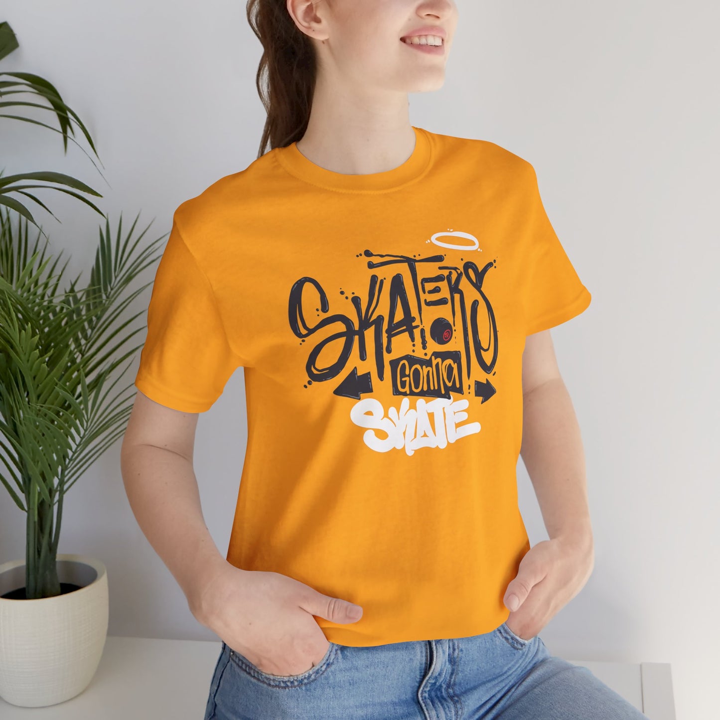 Skaters Gonna Skate Unisex Jersey Short Sleeve Tee