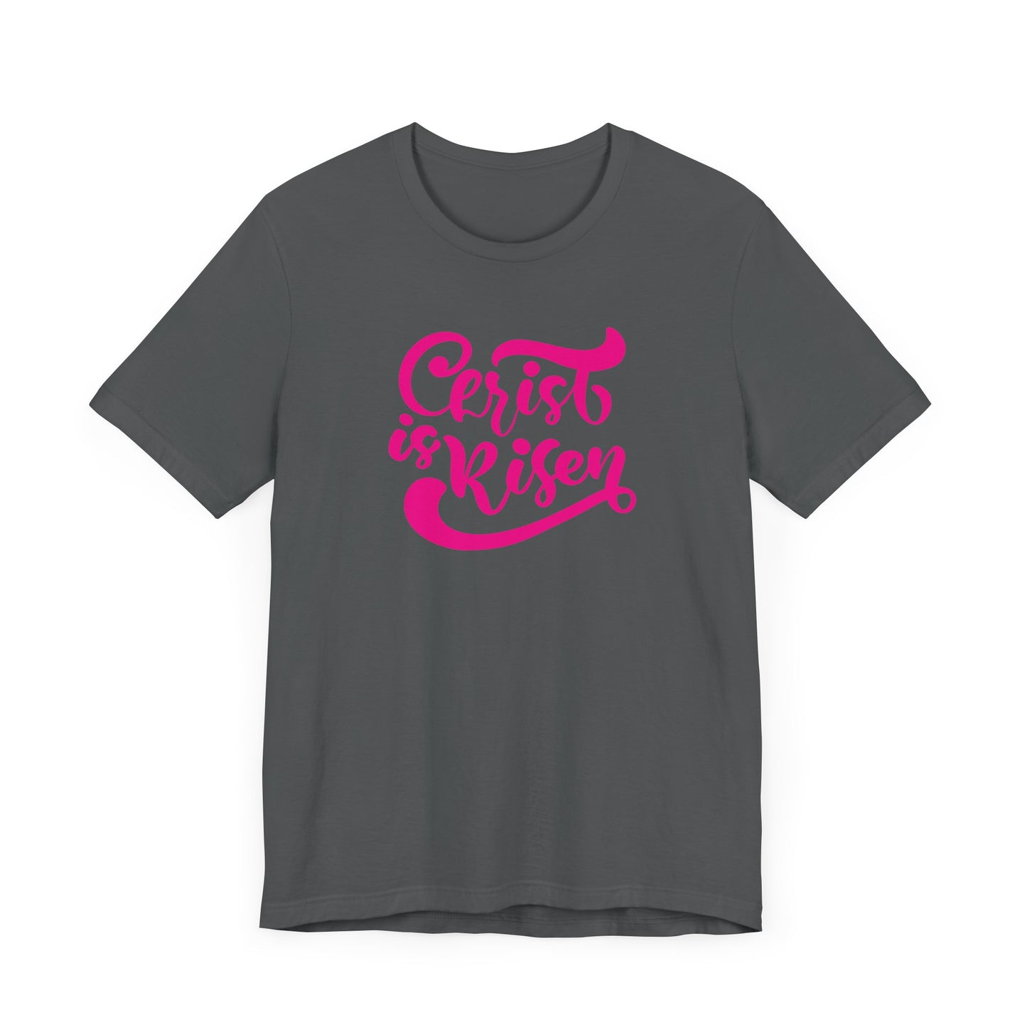 Christ is Risen Pink Print Unisex Jersey Short Sleeve Tee