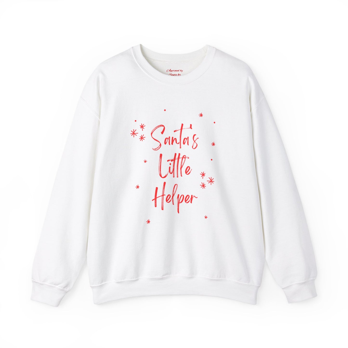 Unisex Heavy Blend Crewneck Sweatshirt Santa's Little Helper with Snowflakes π
βοΈβ¨