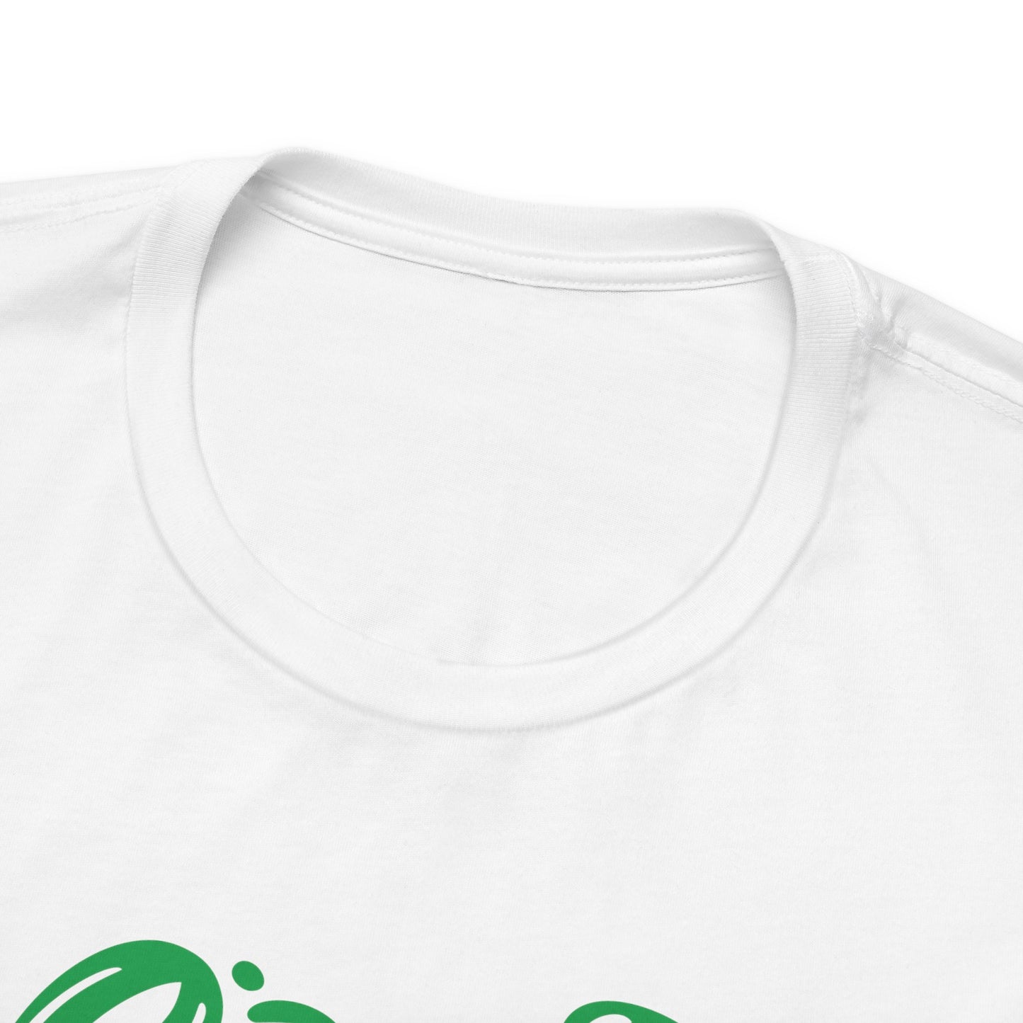 Christ is Risen Heart Shaped Green Print Unisex Jersey Short Sleeve Tee