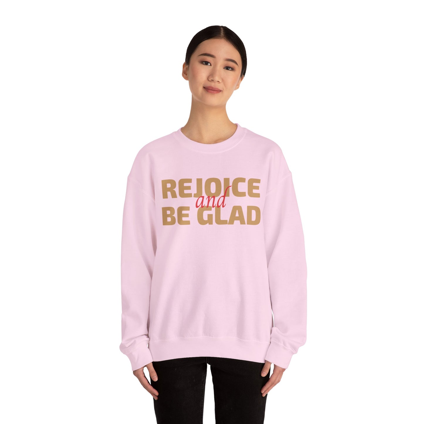 Unisex Heavy Blend Crewneck Sweatshirt Rejoice and Be Glad πβ¨