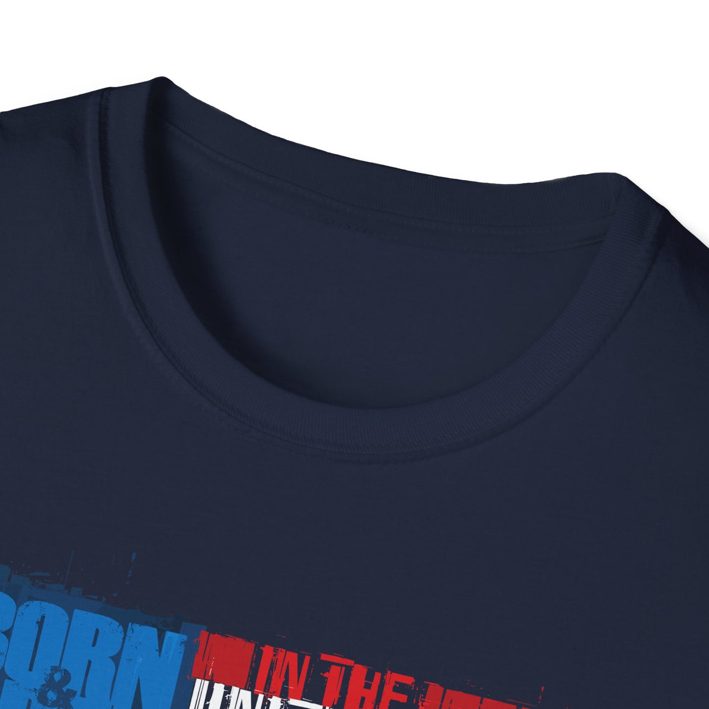 Born & Bred In The USA Unisex Softstyle T-Shirt