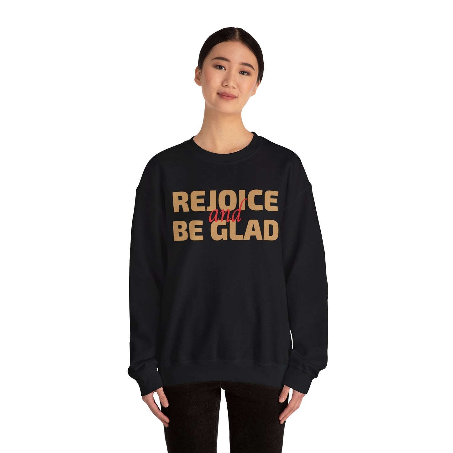 Unisex Heavy Blend Crewneck Sweatshirt Rejoice and Be Glad πβ¨