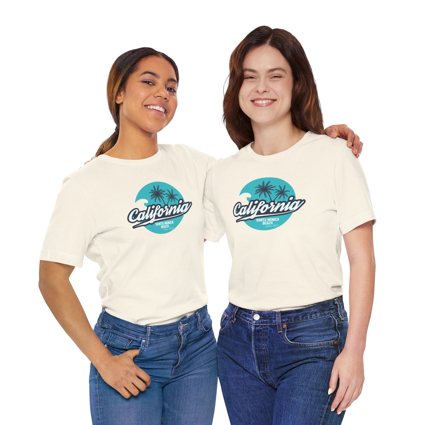 California Santa Monica Beach Unisex Jersey Short Sleeve Tee