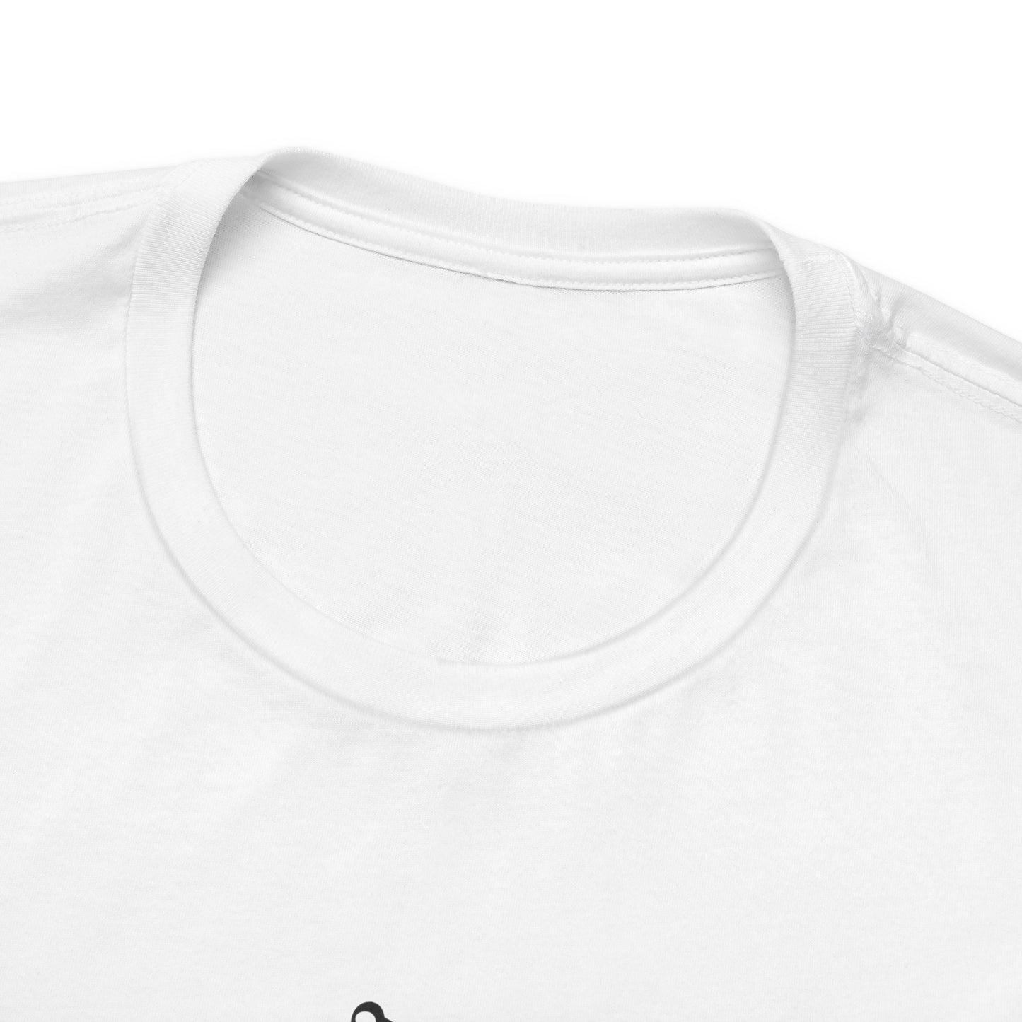 Timeless Love Heart-Shaped Clock with Love Scroll & Rose Unisex Jersey Short Sleeve Tee
