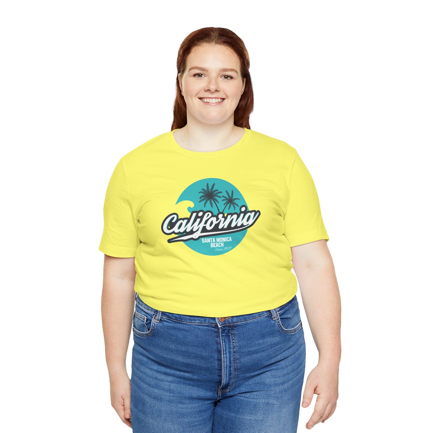 California Santa Monica Beach Unisex Jersey Short Sleeve Tee