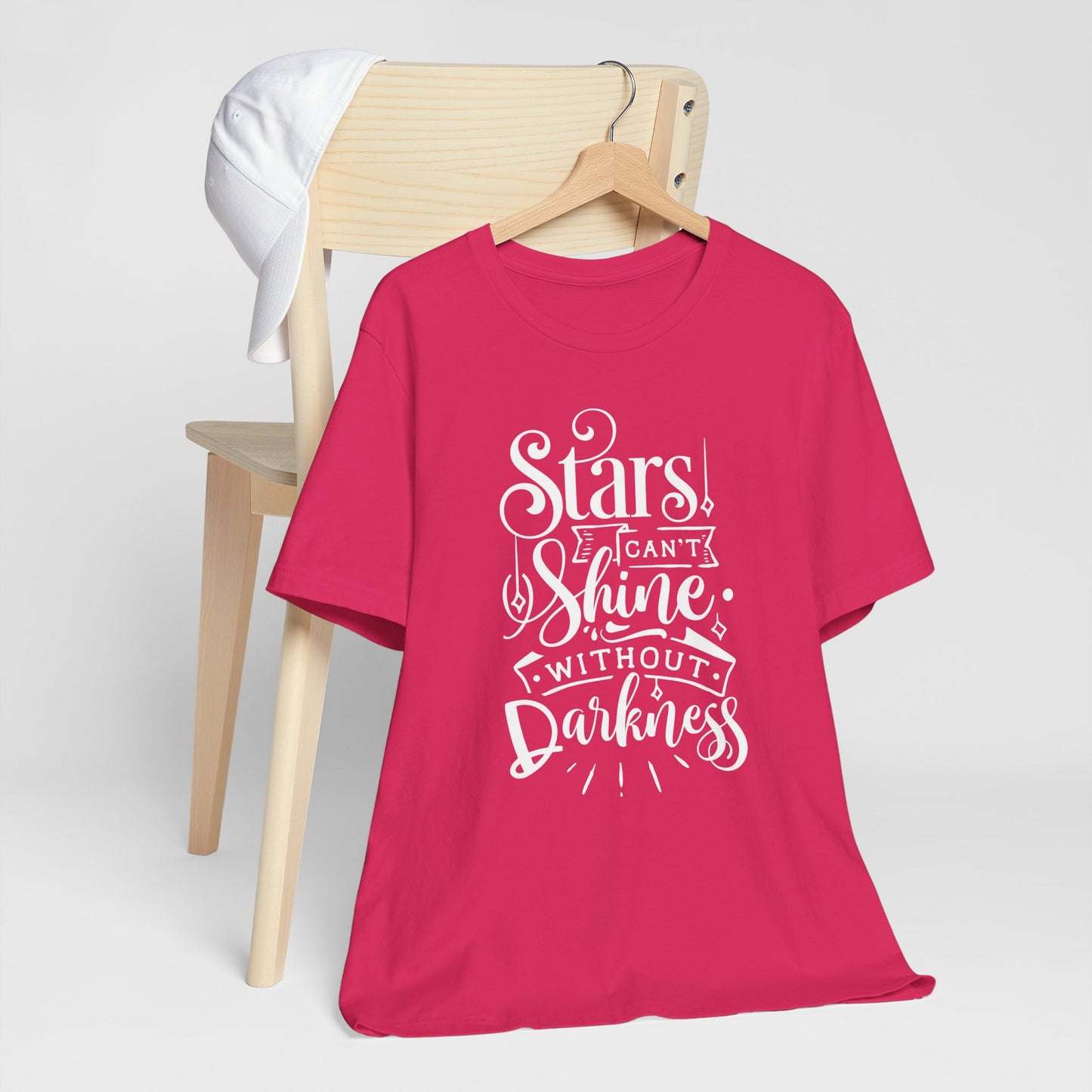 Stars Can't Shine Without Darkness Unisex Jersey Short Sleeve Tee