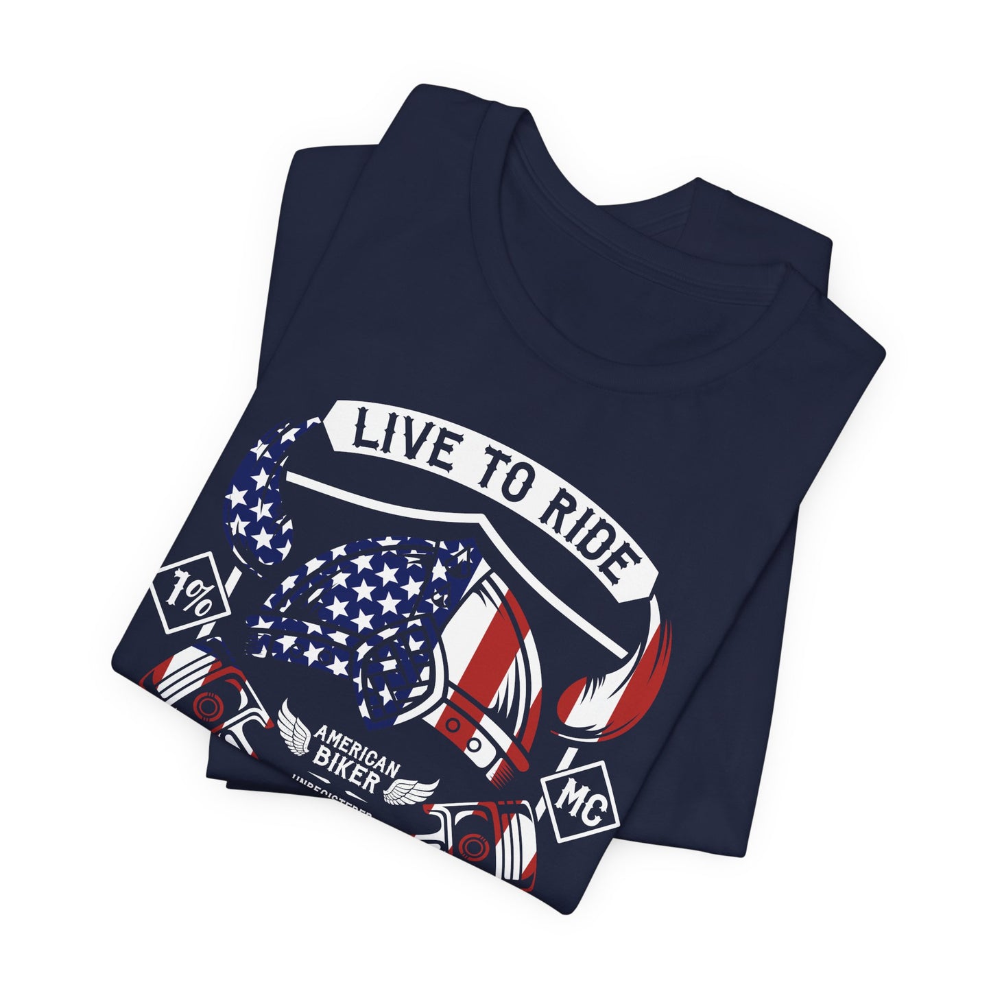 Live To Ride Ride To Live 1% MC Unisex Jersey Short Sleeve Tee