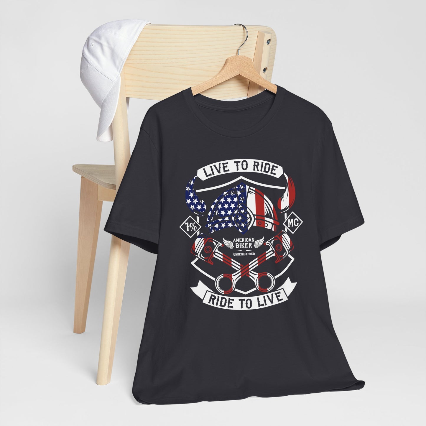 Live To Ride Ride To Live 1% MC Unisex Jersey Short Sleeve Tee
