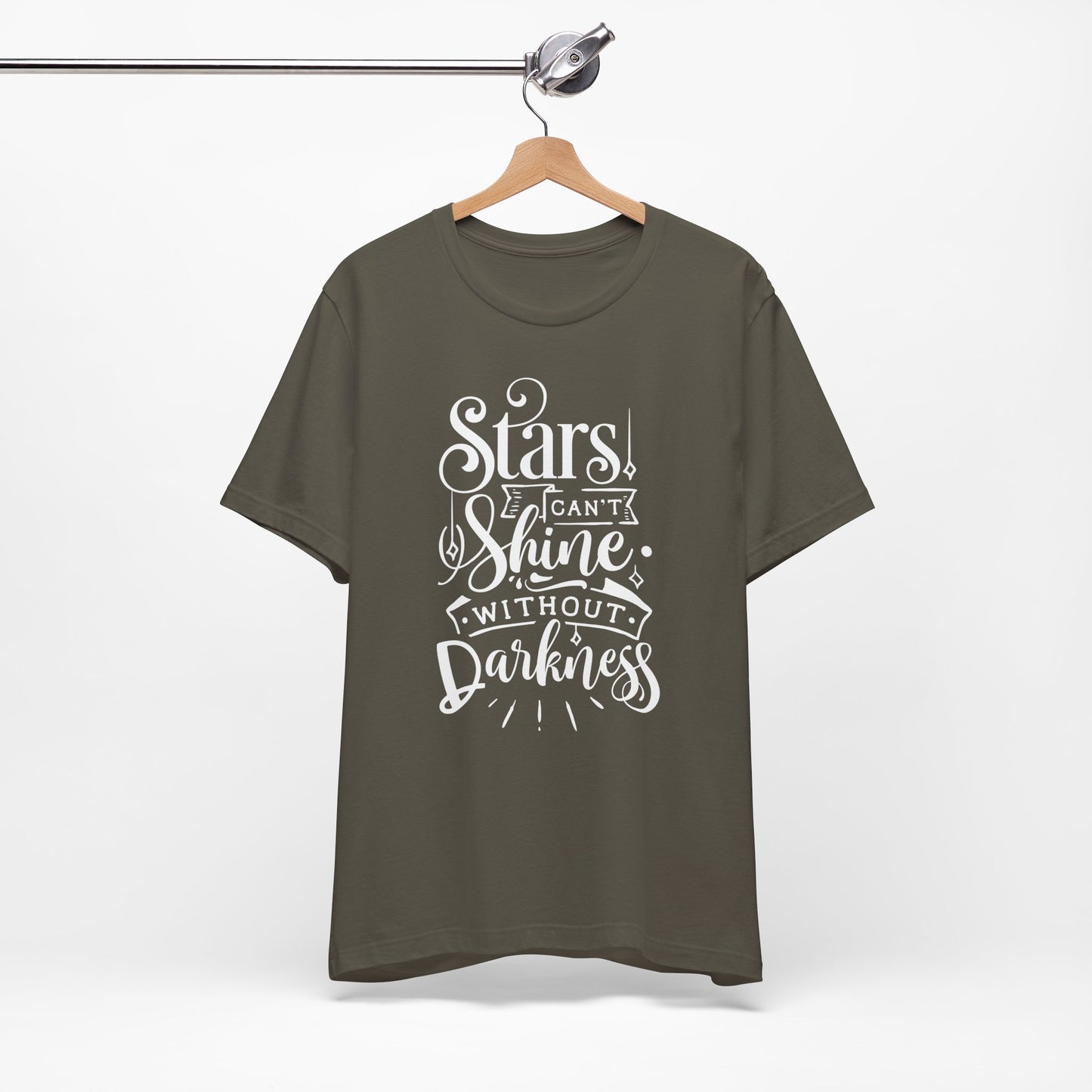 Stars Can't Shine Without Darkness Unisex Jersey Short Sleeve Tee