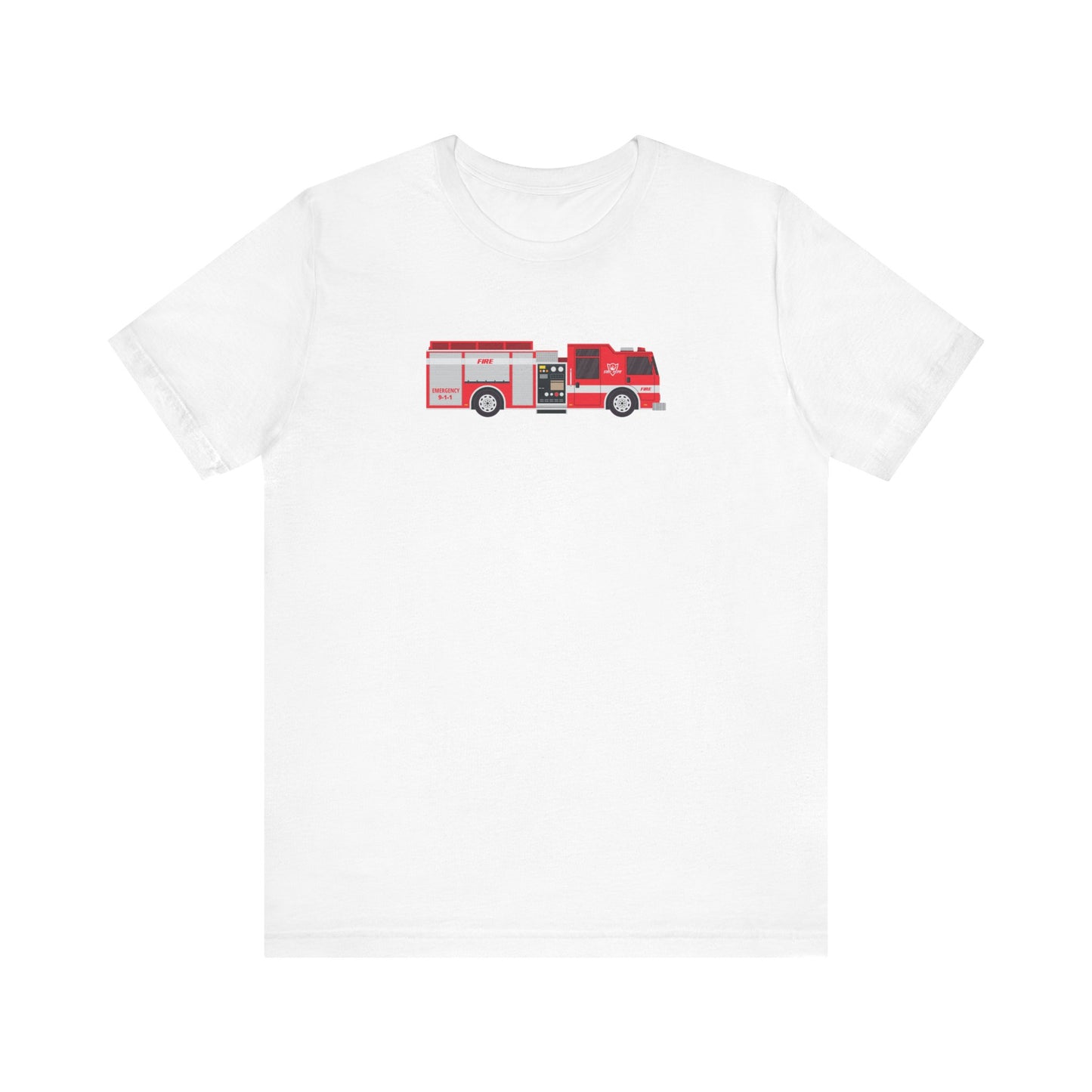 Unisex Jersey Short Sleeve Tee Fire Department Rescue Truck