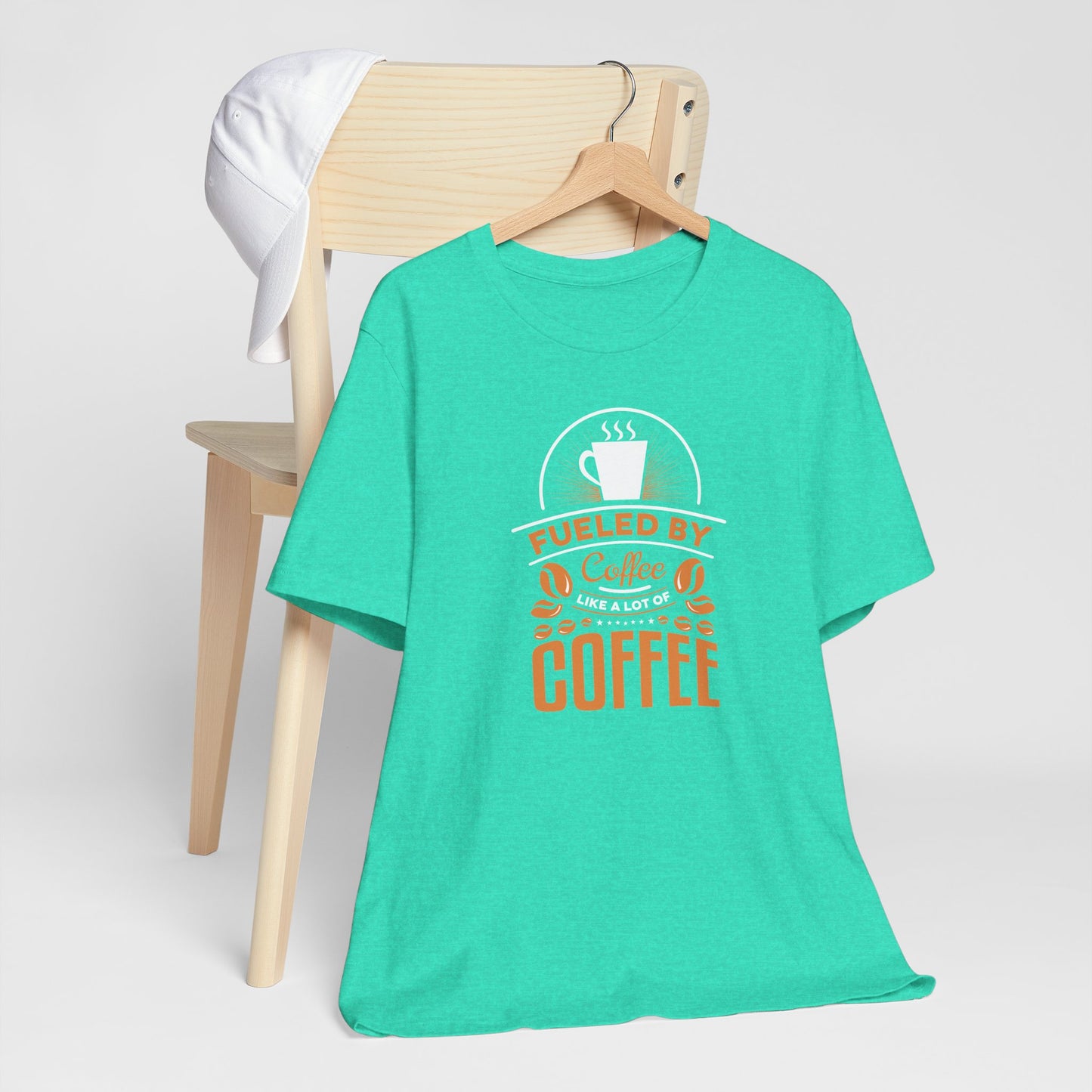 Fueled By Coffee Like A Lot Of Coffee Unisex Jersey Short Sleeve Tee
