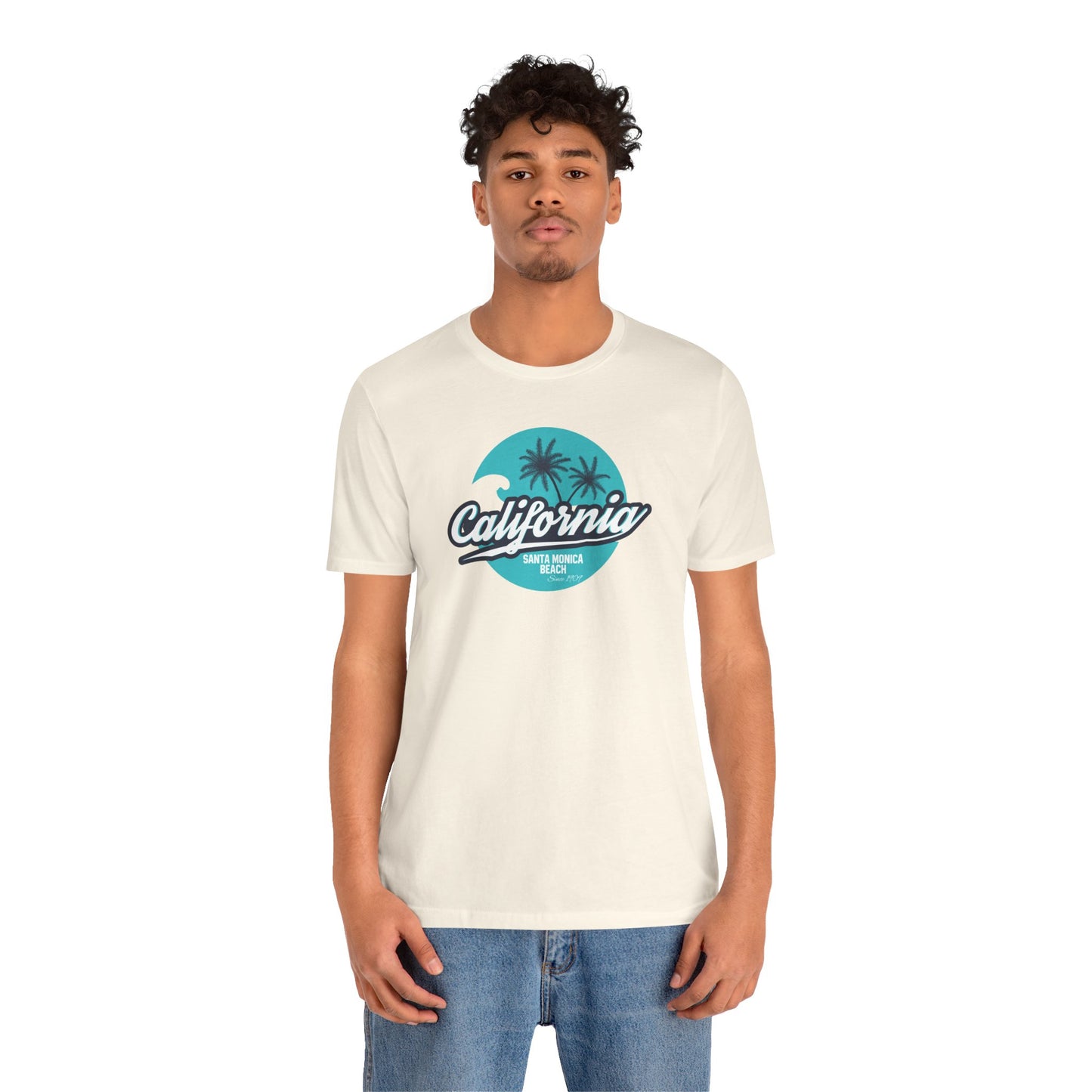 California Santa Monica Beach Unisex Jersey Short Sleeve Tee