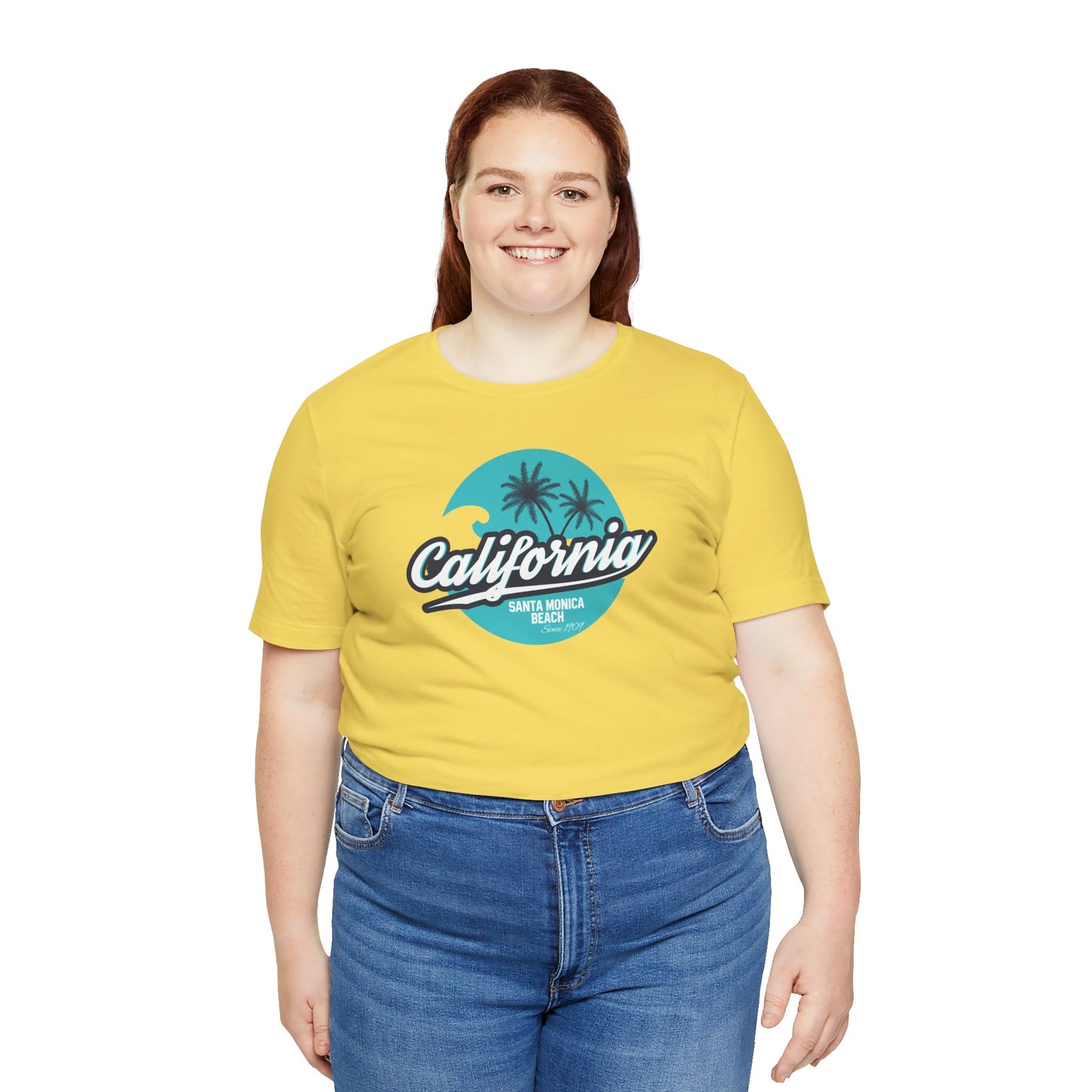 California Santa Monica Beach Unisex Jersey Short Sleeve Tee