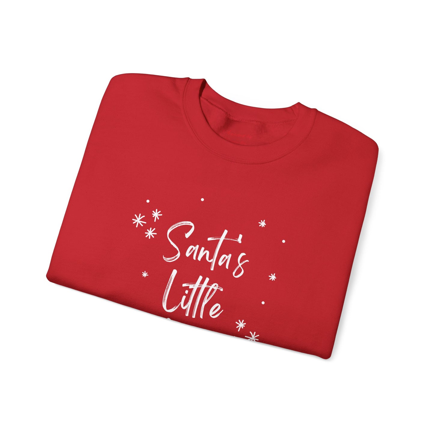 Unisex Heavy Blend Crewneck Sweatshirt Santa's Little Helper with Snowflakes π
βοΈβ¨