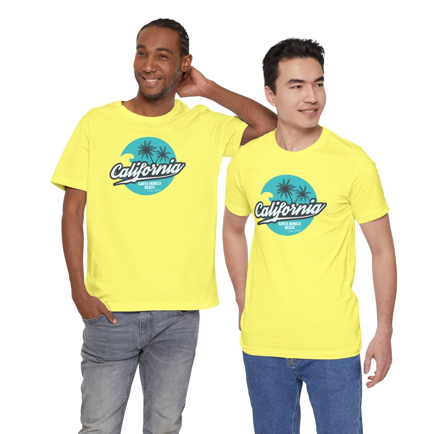 California Santa Monica Beach Unisex Jersey Short Sleeve Tee