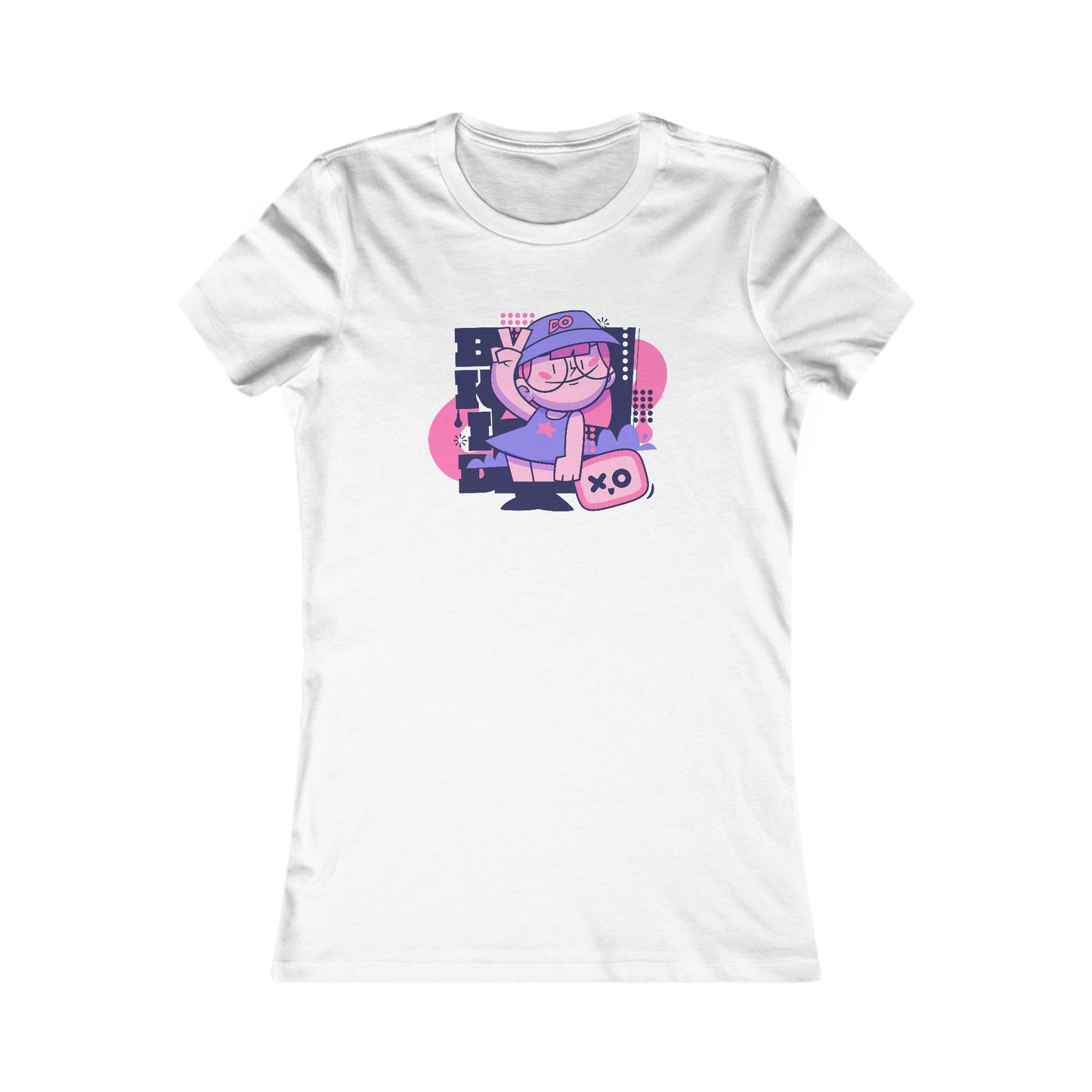 Women's Favorite Tee "Tennis Chic Vibes" Playful Girl in Tennis Dress
