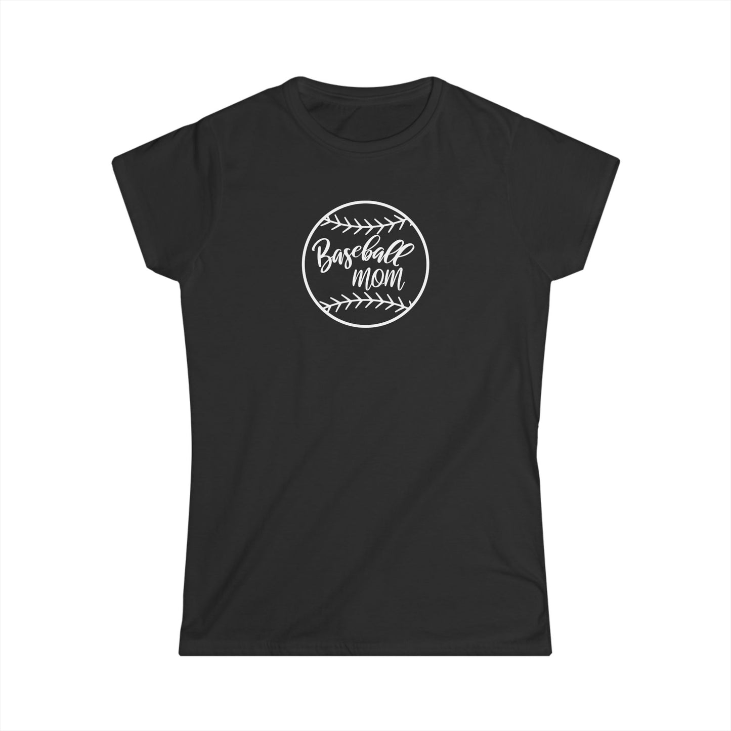Baseball Mom Women's Softstyle Tee