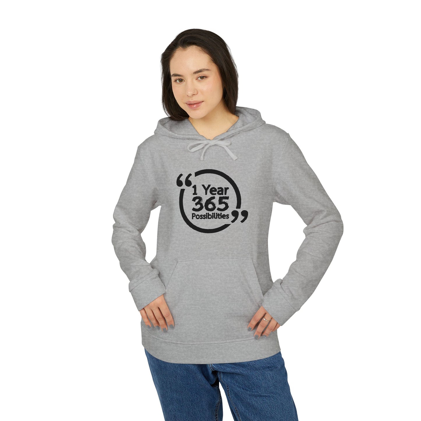 1 Year 365 Possibilities Adidas Unisex Fleece Hoodie