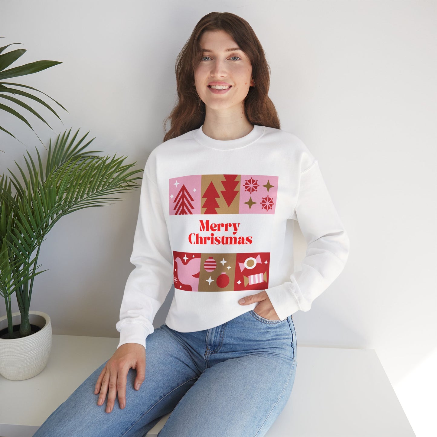 Christmas Montage ππβ¨ Unisex Heavy Blend Crewneck Sweatshirt